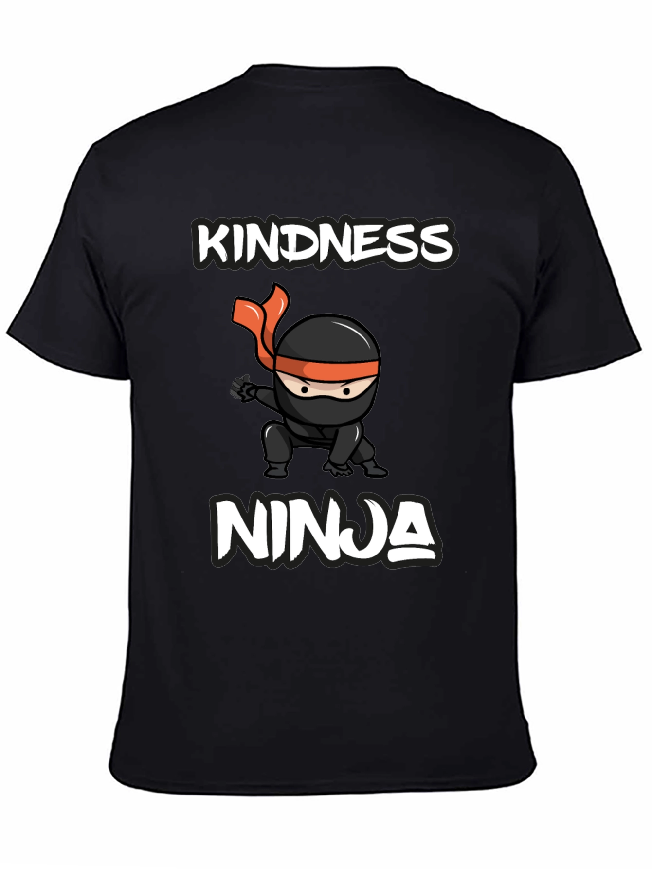 Kindness Ninja Graphic Tee - Mens Black T-Shirt