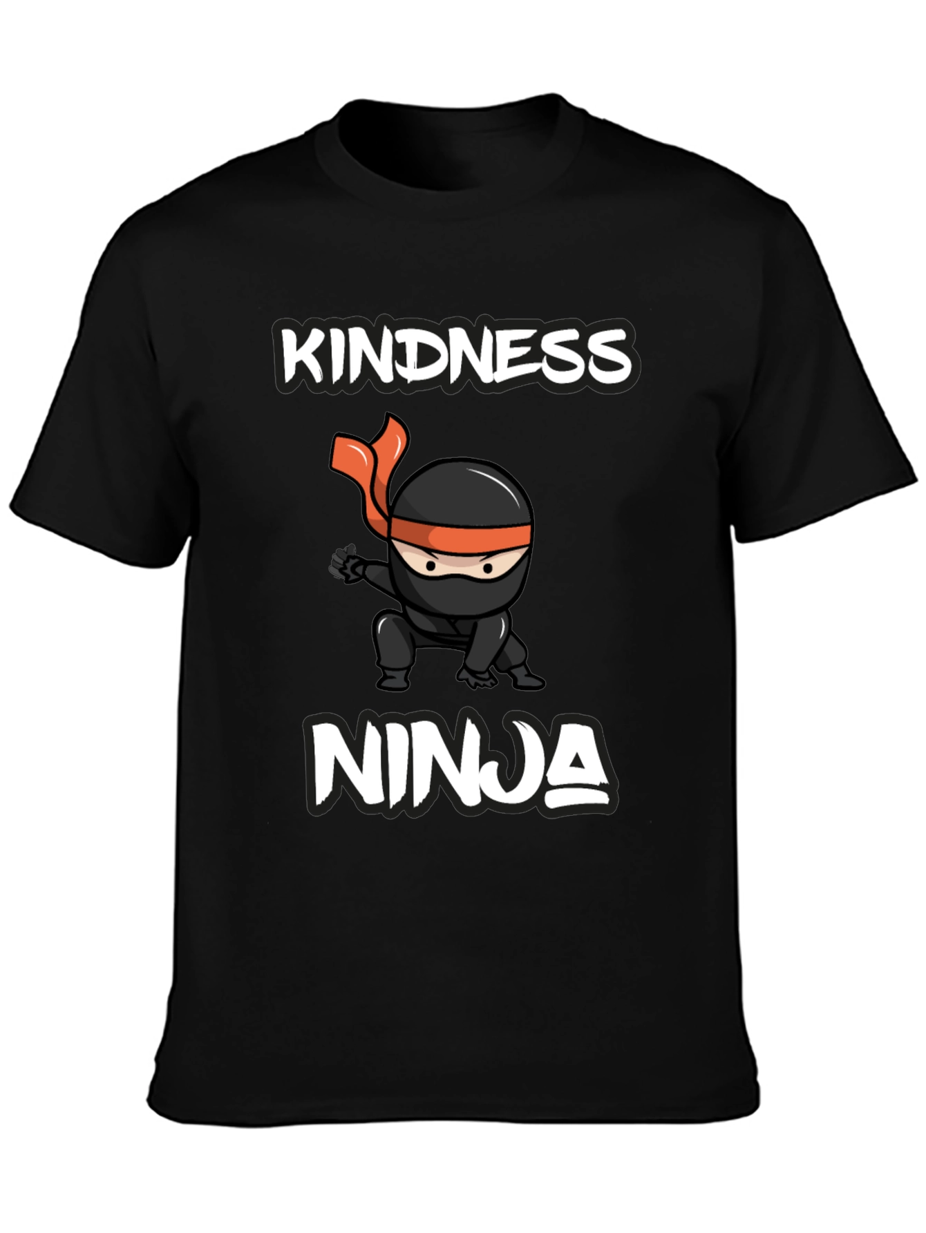 Kindness Ninja Graphic Tee - Mens Black T-Shirt