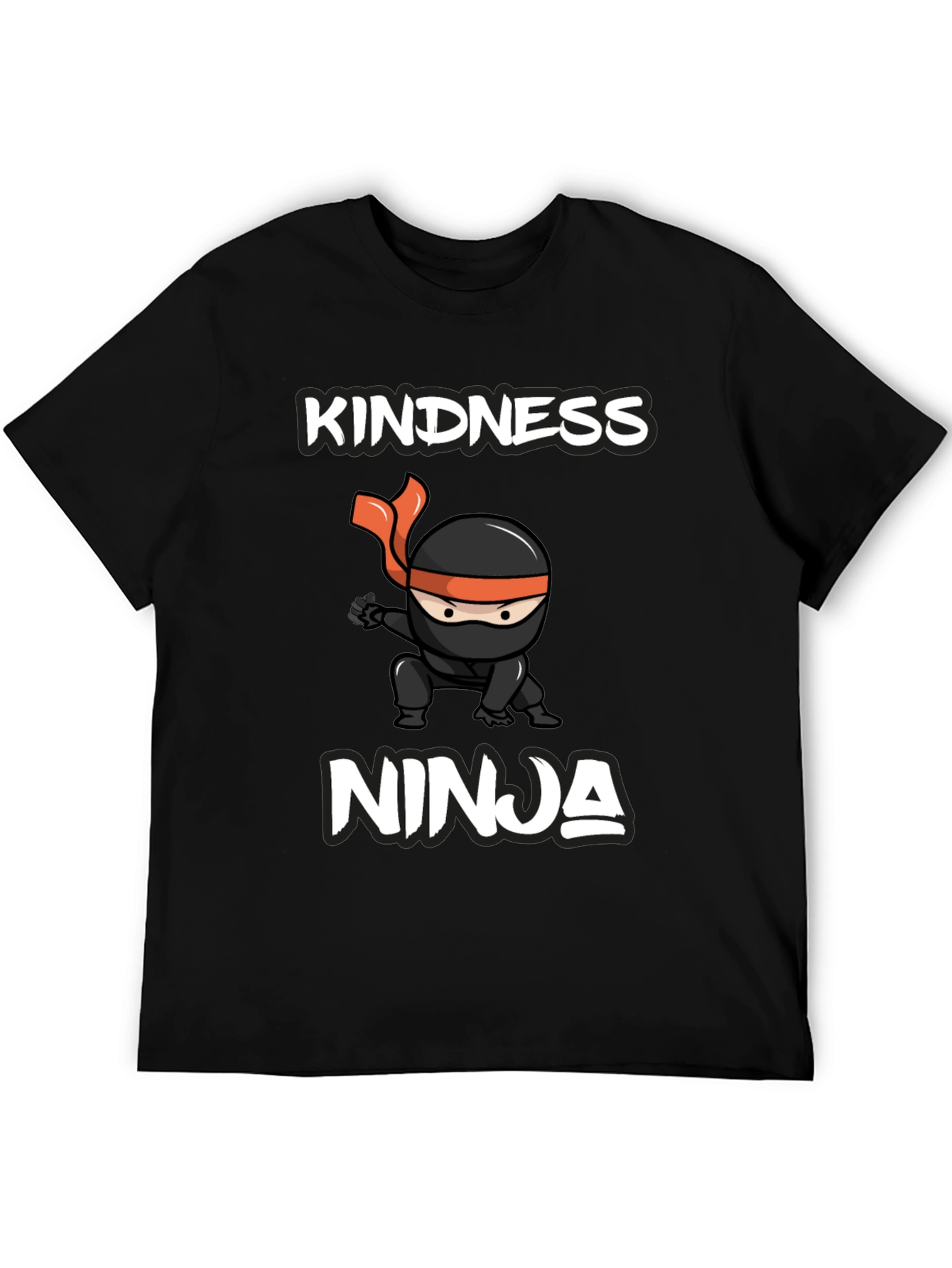 Kindness Ninja Graphic Tee - Mens Black T-Shirt