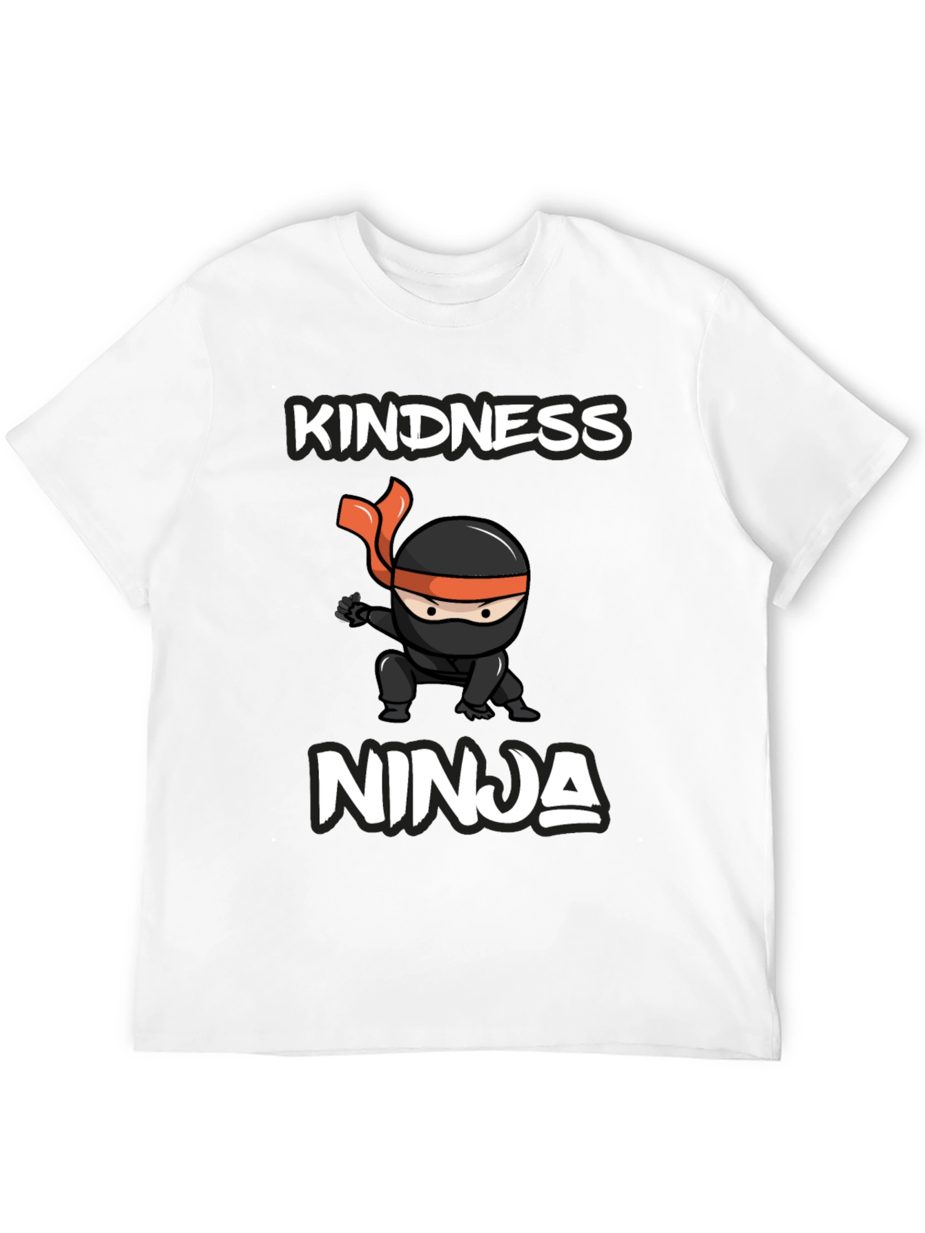 Kindness Ninja Graphic Tee - Mens Black T-Shirt