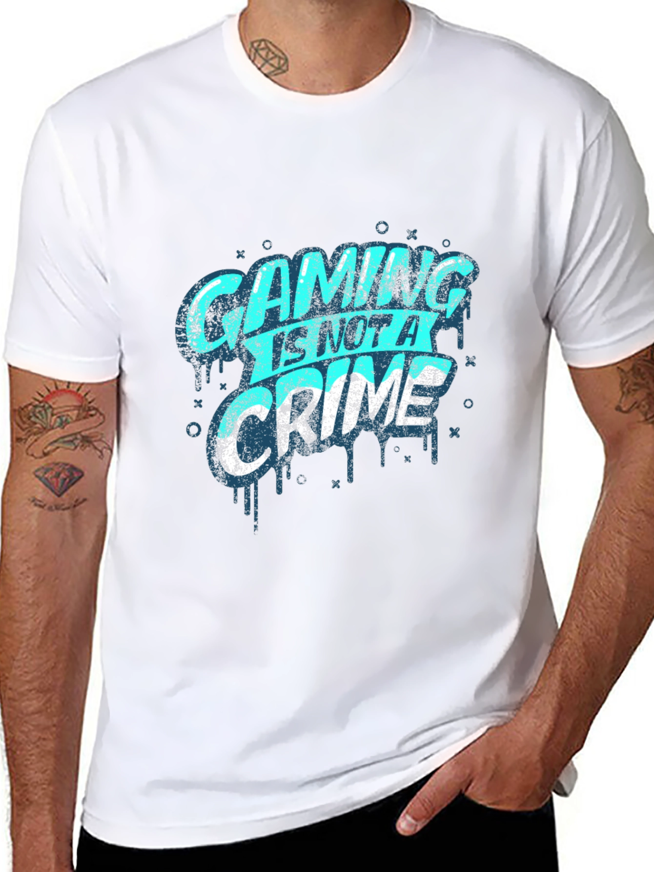 Gaming Is Not A Crime Graphic T-Shirt