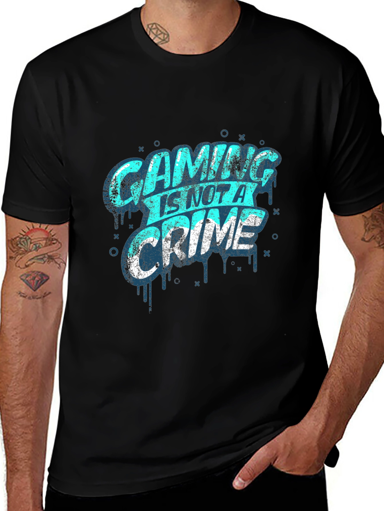 Gaming Is Not A Crime Graphic T-Shirt
