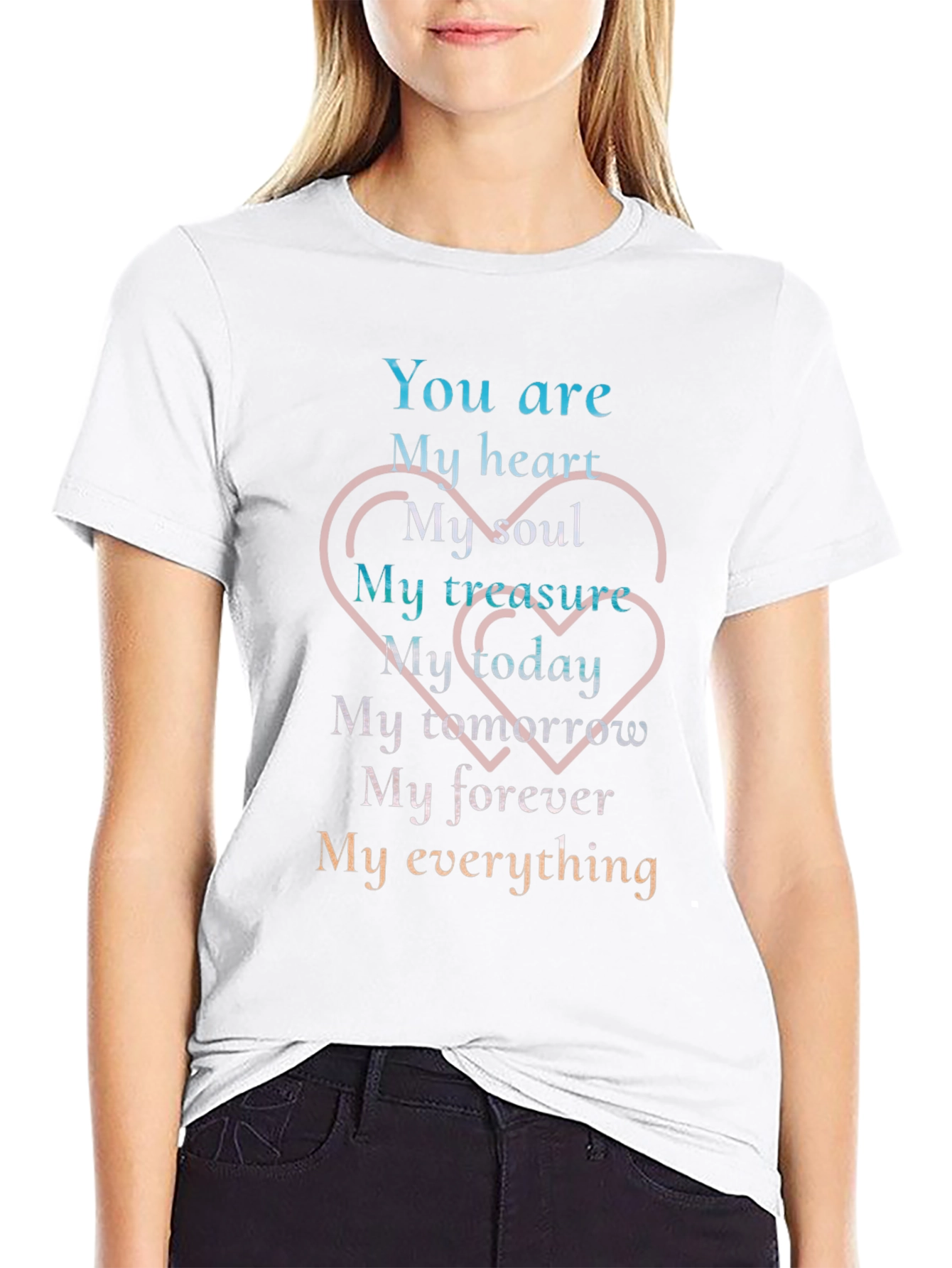 Romantic You Are My Everything Graphic T-Shirt