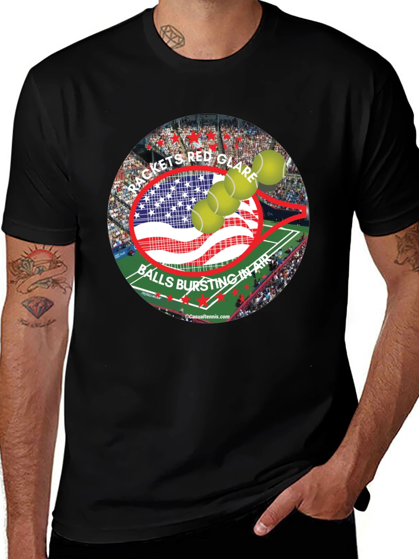 Tennis Patriotic T-Shirt