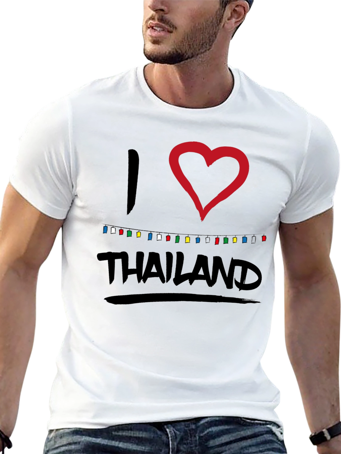 I Love Thailand T-Shirt - Stylish Travel Souvenir Tee