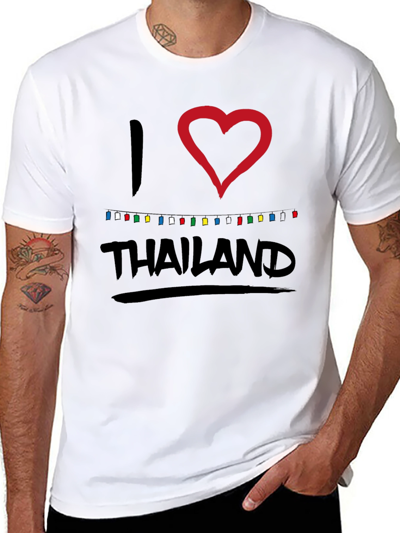 I Love Thailand T-Shirt - Stylish Travel Souvenir Tee