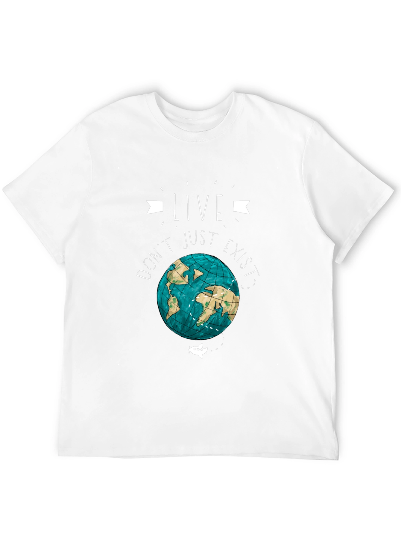 Live Dont Just Exist Earth Graphic Tee