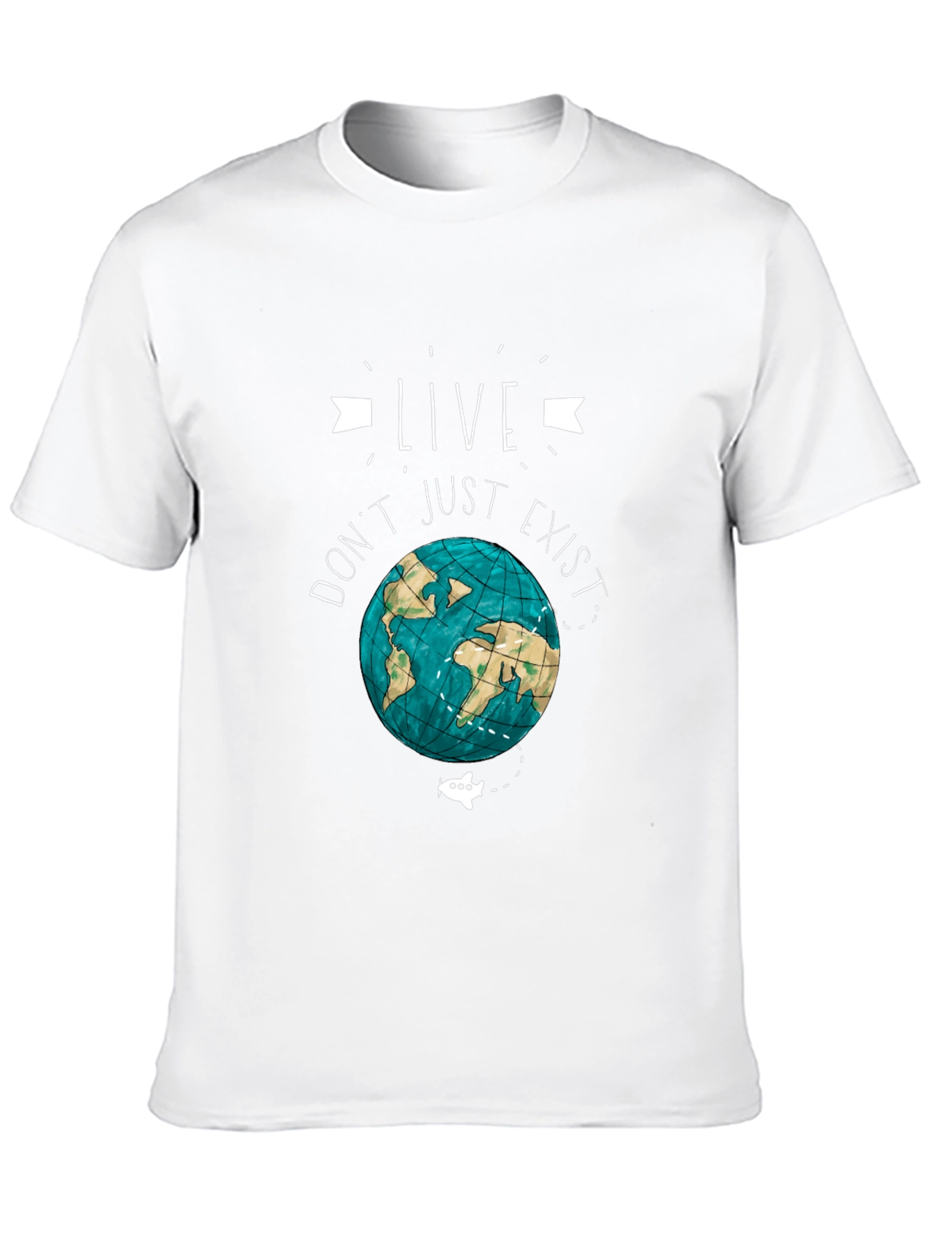 Live Dont Just Exist Earth Graphic Tee