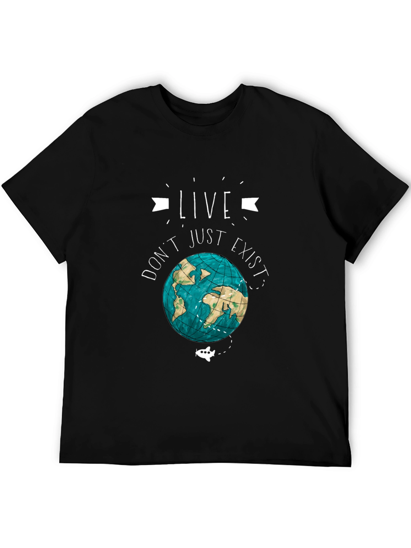 Live Dont Just Exist Earth Graphic Tee