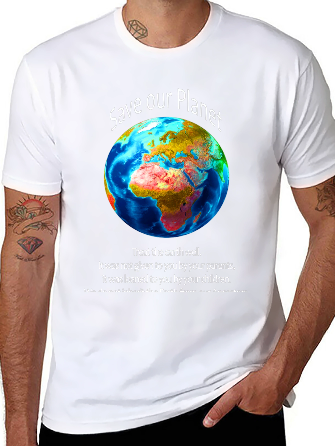 Save Our Planet Graphic T-Shirt - Earth Day Apparel