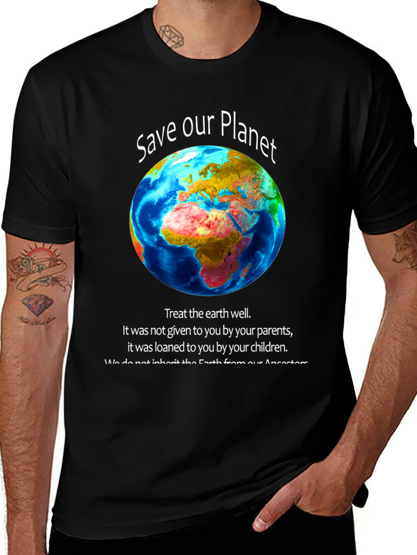 Save Our Planet Graphic T-Shirt - Earth Day Apparel