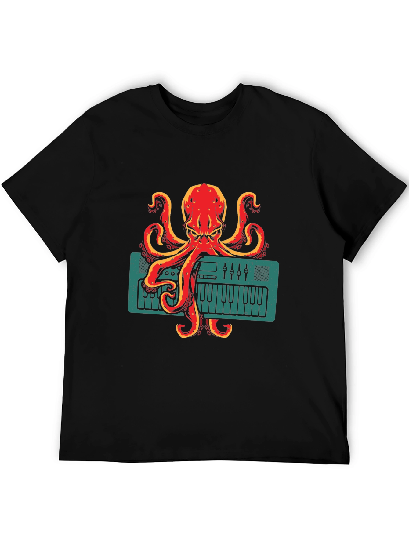 Octopus Musician Graphic Tee - Quirky Band T-Shirt