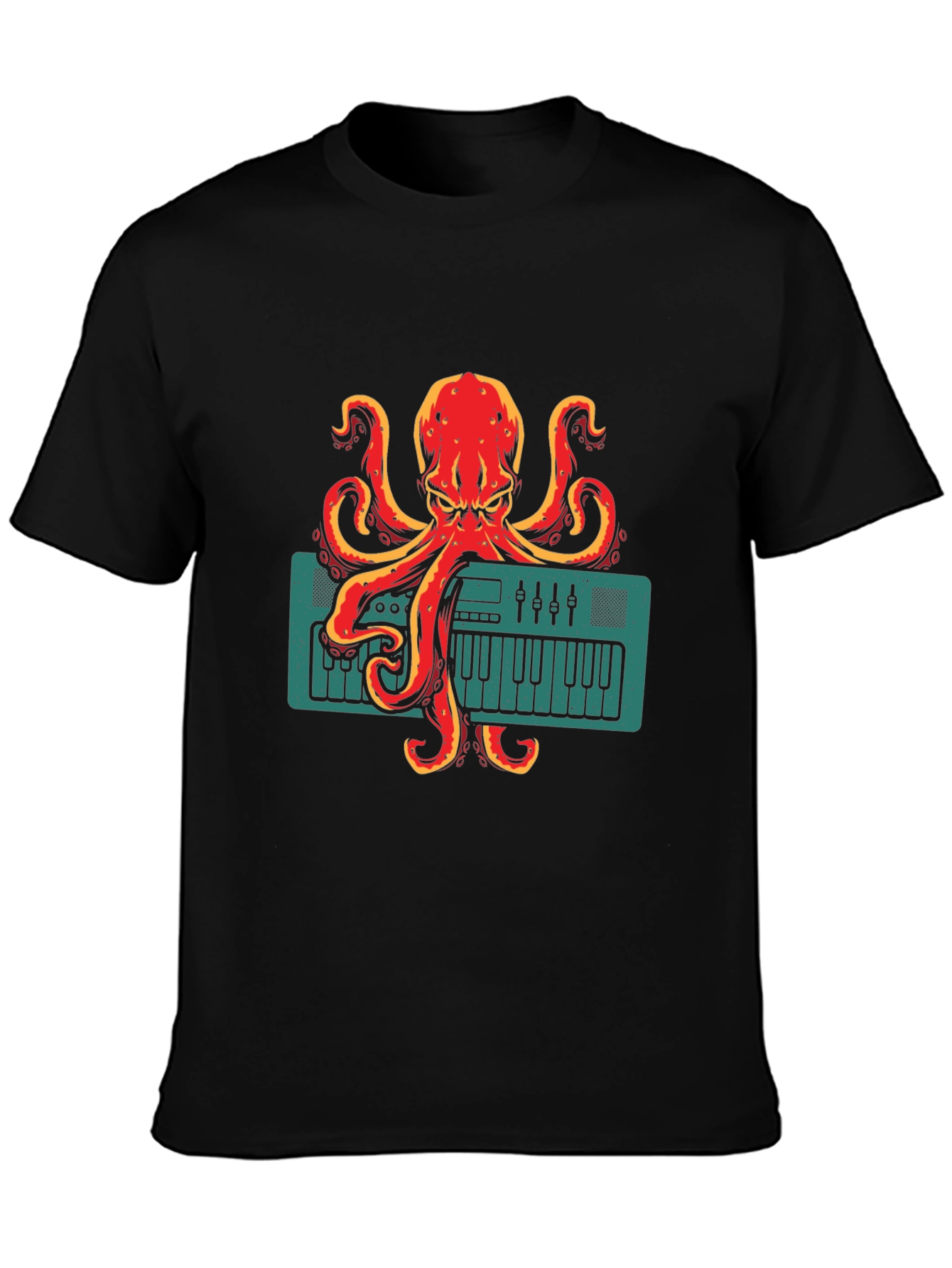 Octopus Musician Graphic Tee - Quirky Band T-Shirt