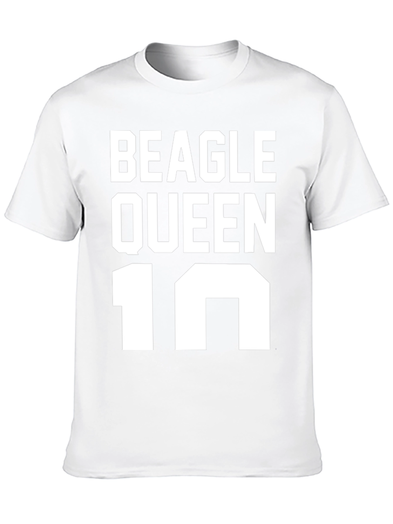 Beagle Queen T-Shirt - Black Graphic Tee