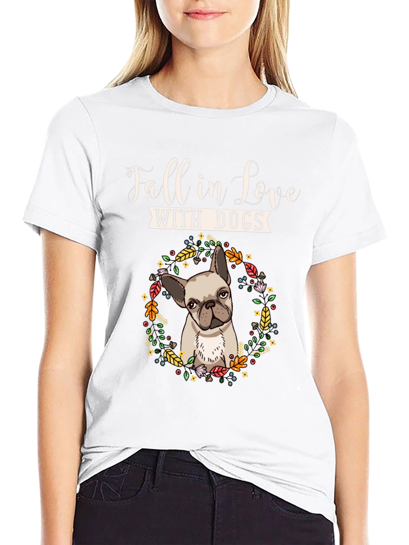 Fall In Love With Dogs Graphic Tee