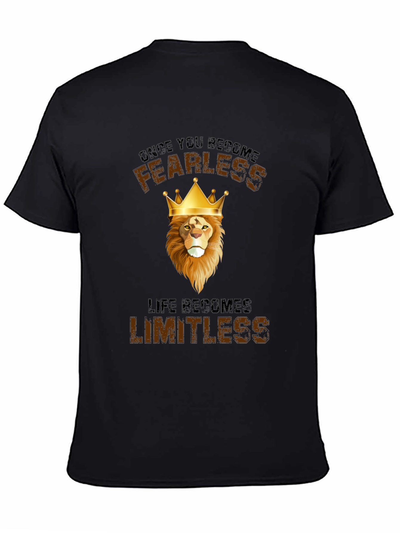Fearless Lion Graphic T-Shirt