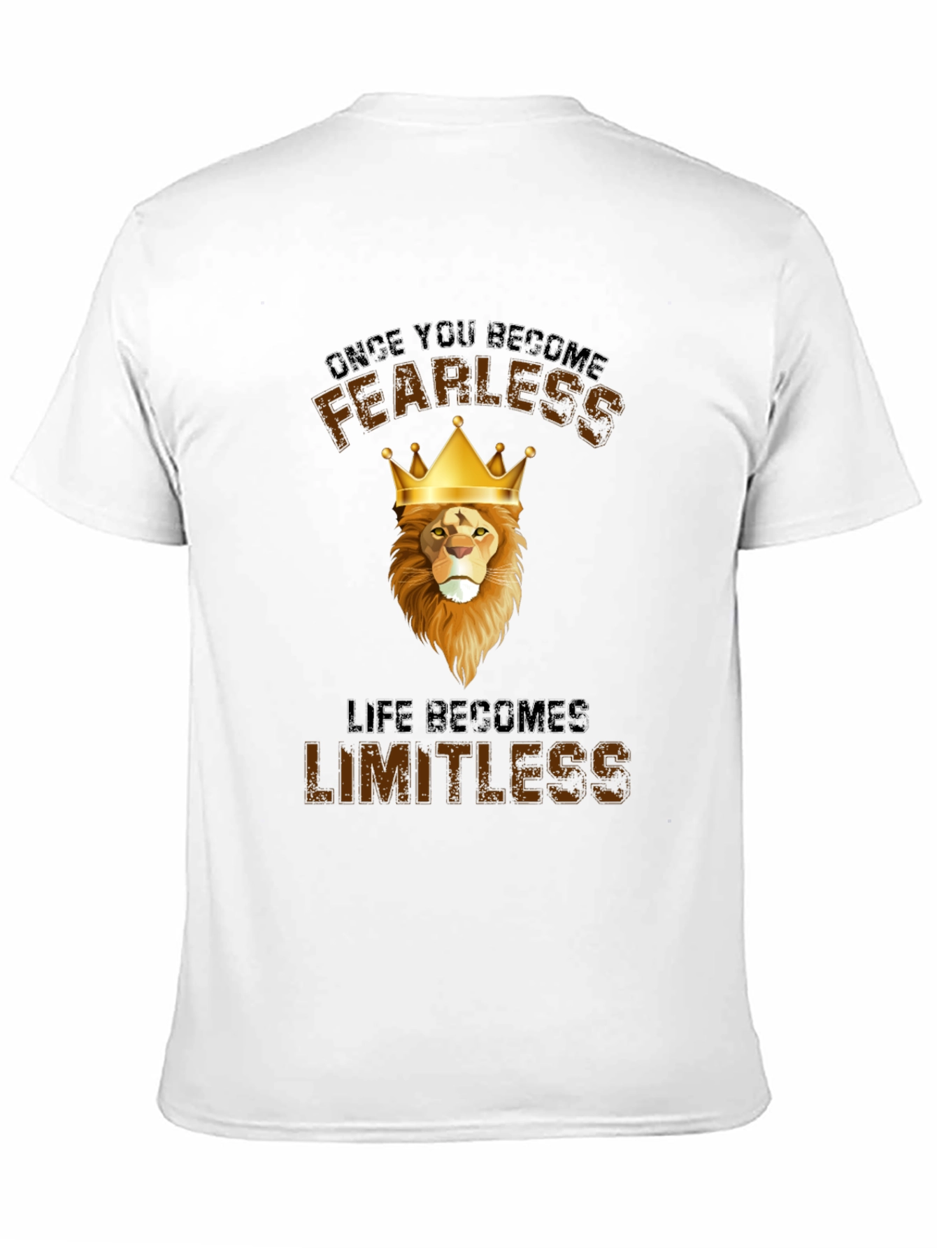 Fearless Lion Graphic T-Shirt