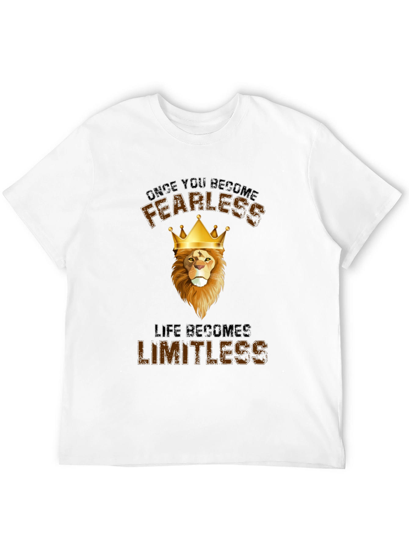 Fearless Lion Graphic T-Shirt