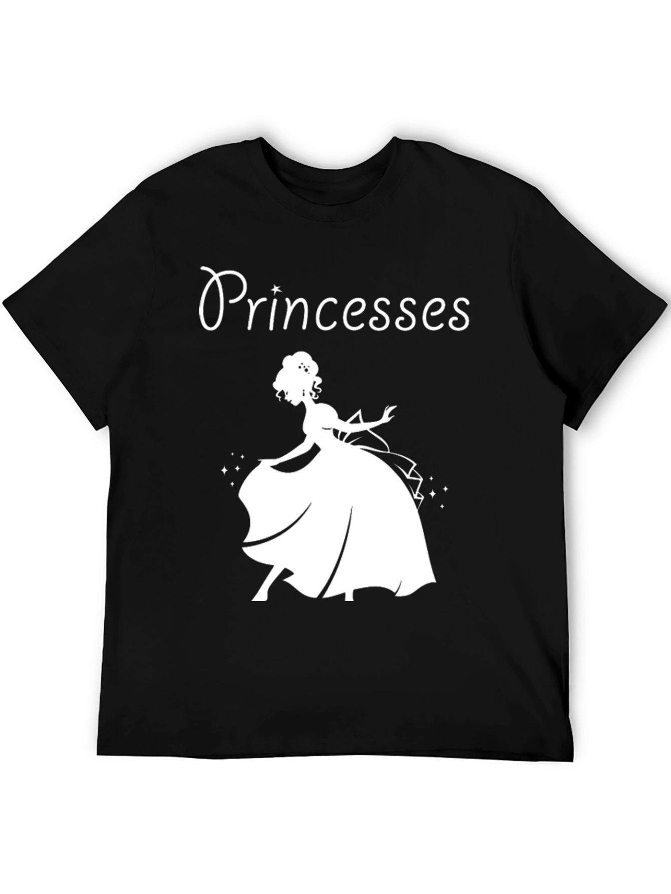 Princesses Black Graphic Tee