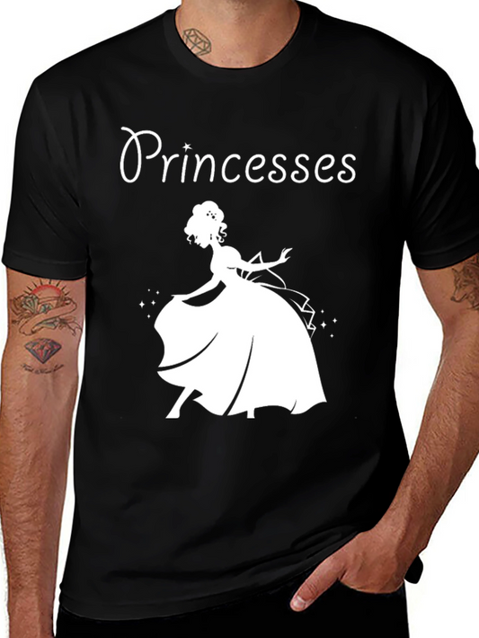 Princesses Black Graphic Tee