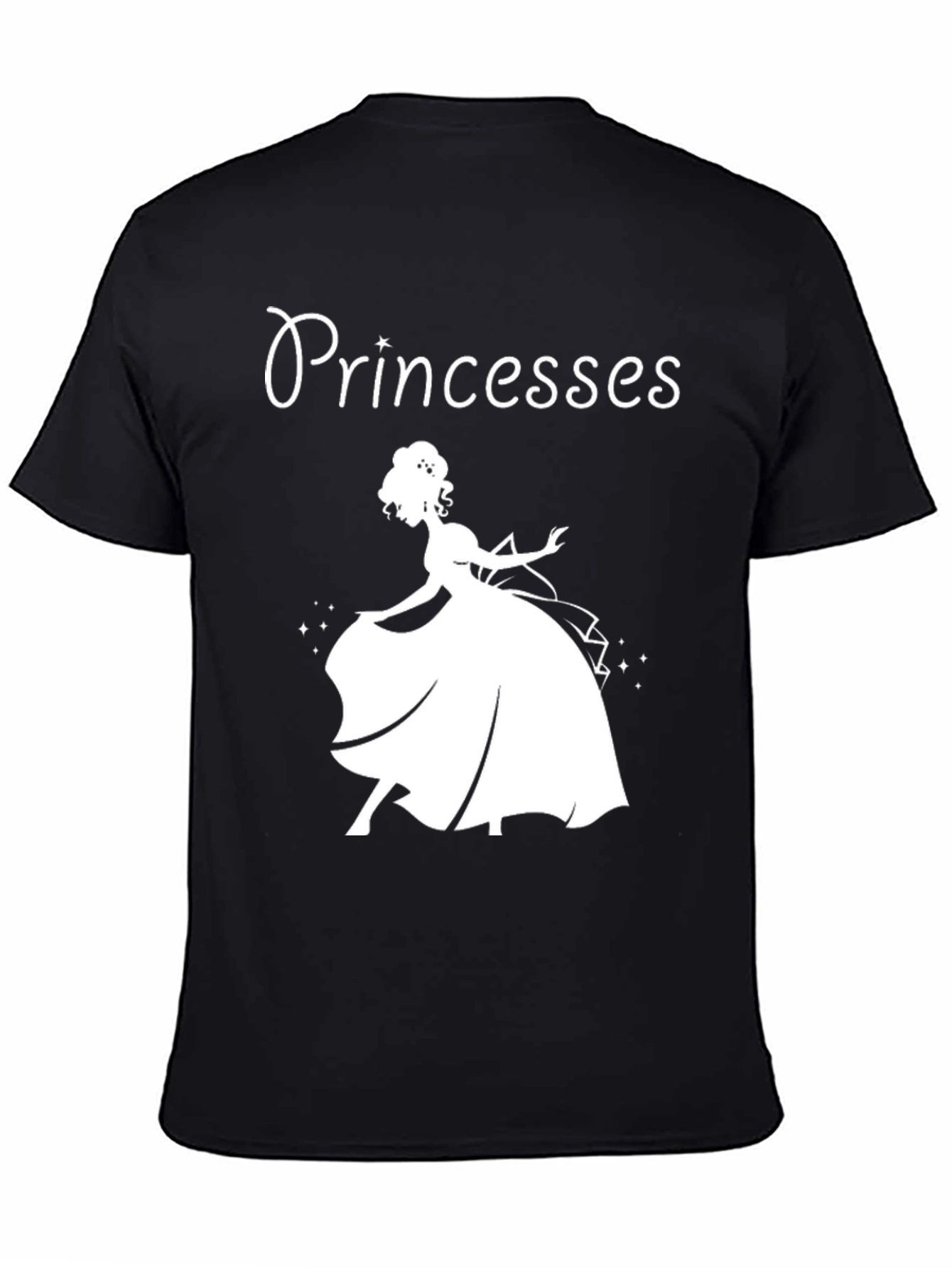 Princesses Black Graphic Tee