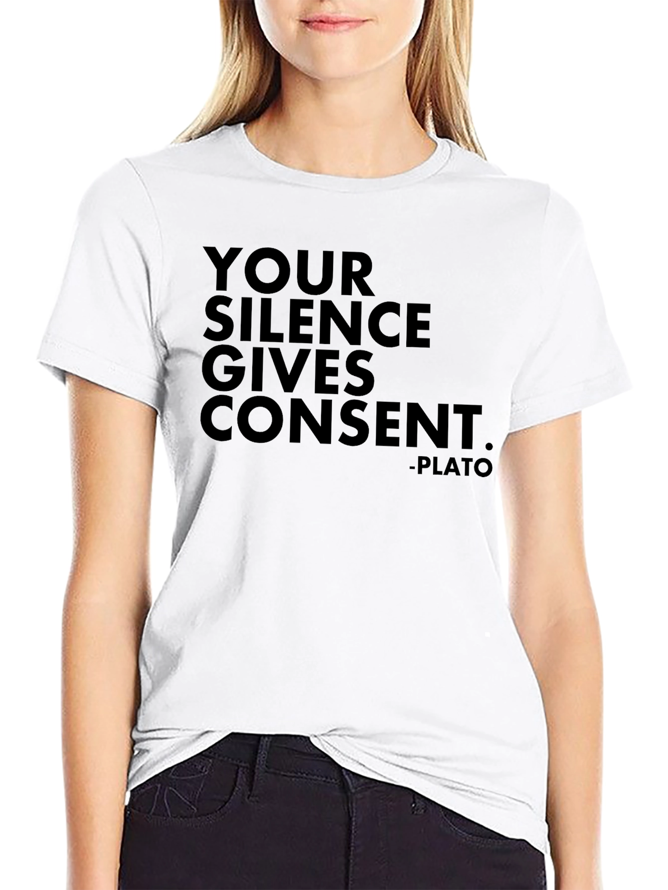 Your Silence Gives Consent - Plato Tee
