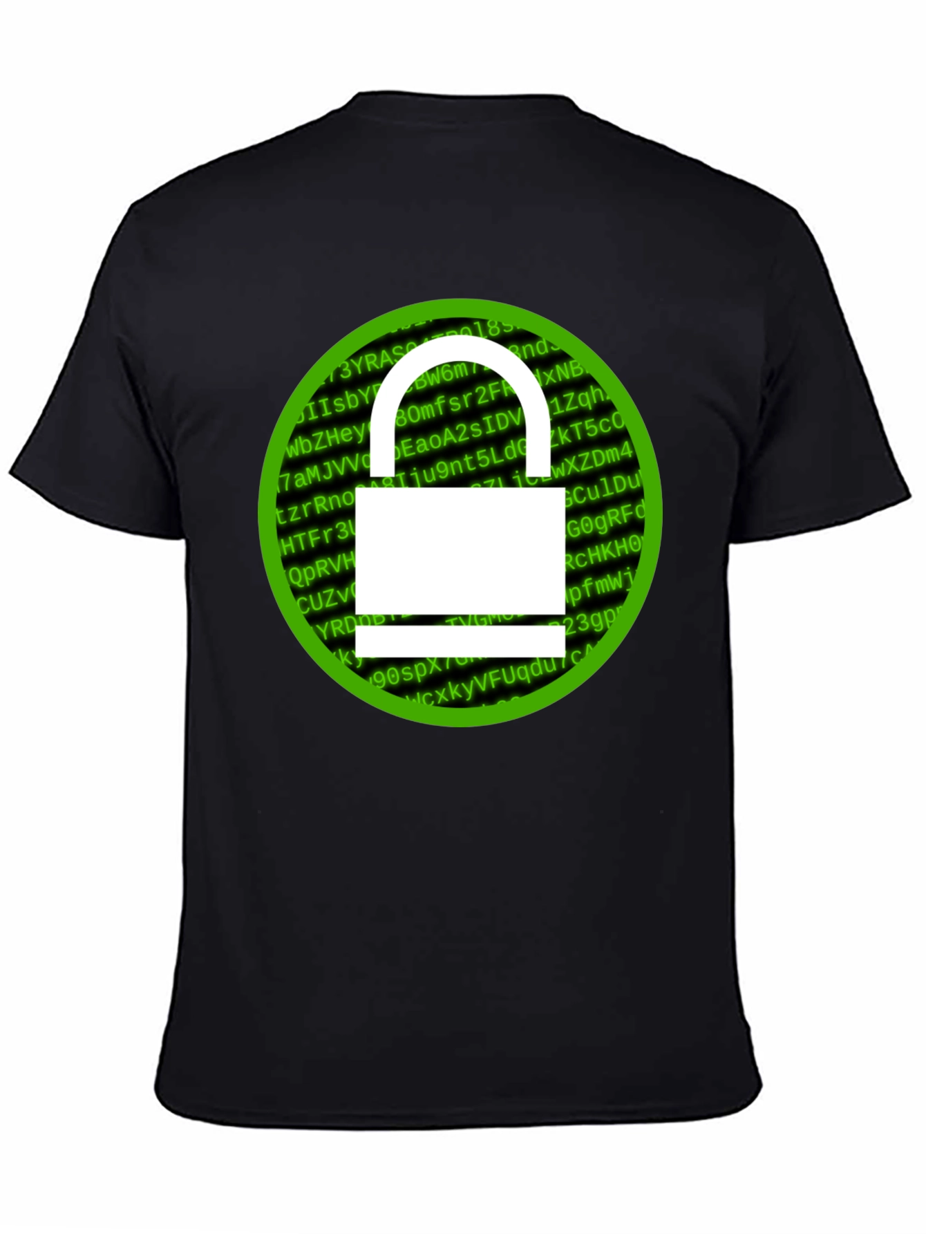 Cybersecurity Lock T-Shirt - Hacker Style
