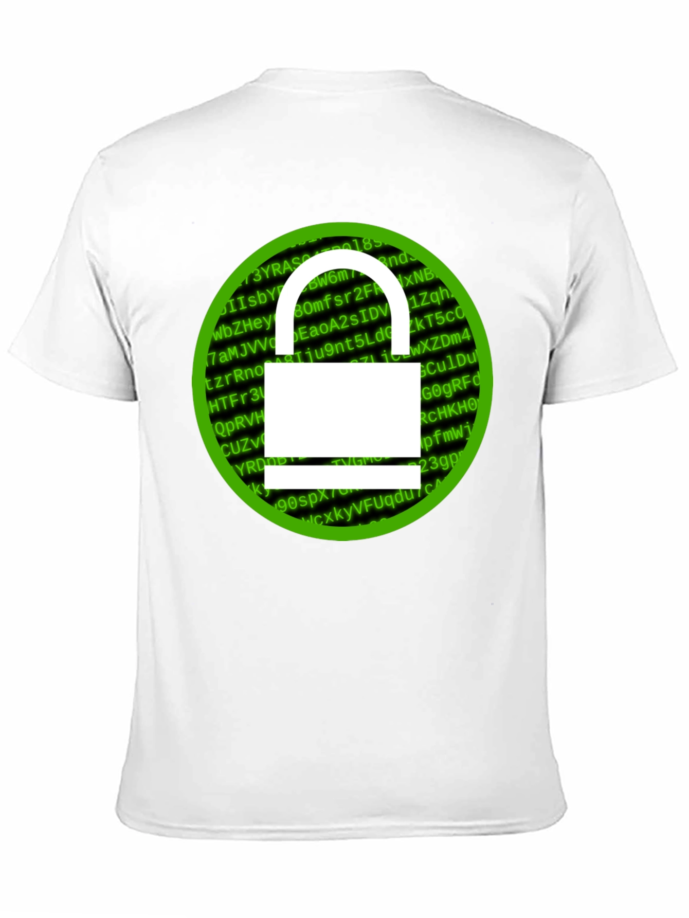 Cybersecurity Lock T-Shirt - Hacker Style