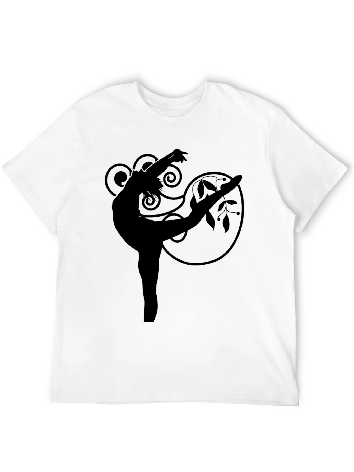 Elegant Dancer Graphic Tee - Black