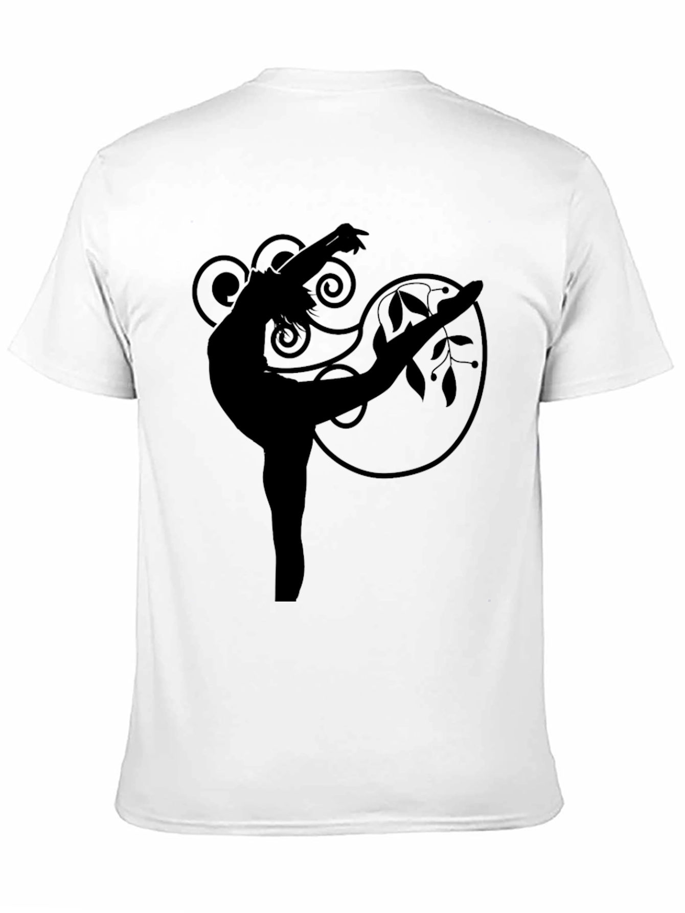 Elegant Dancer Graphic Tee - Black