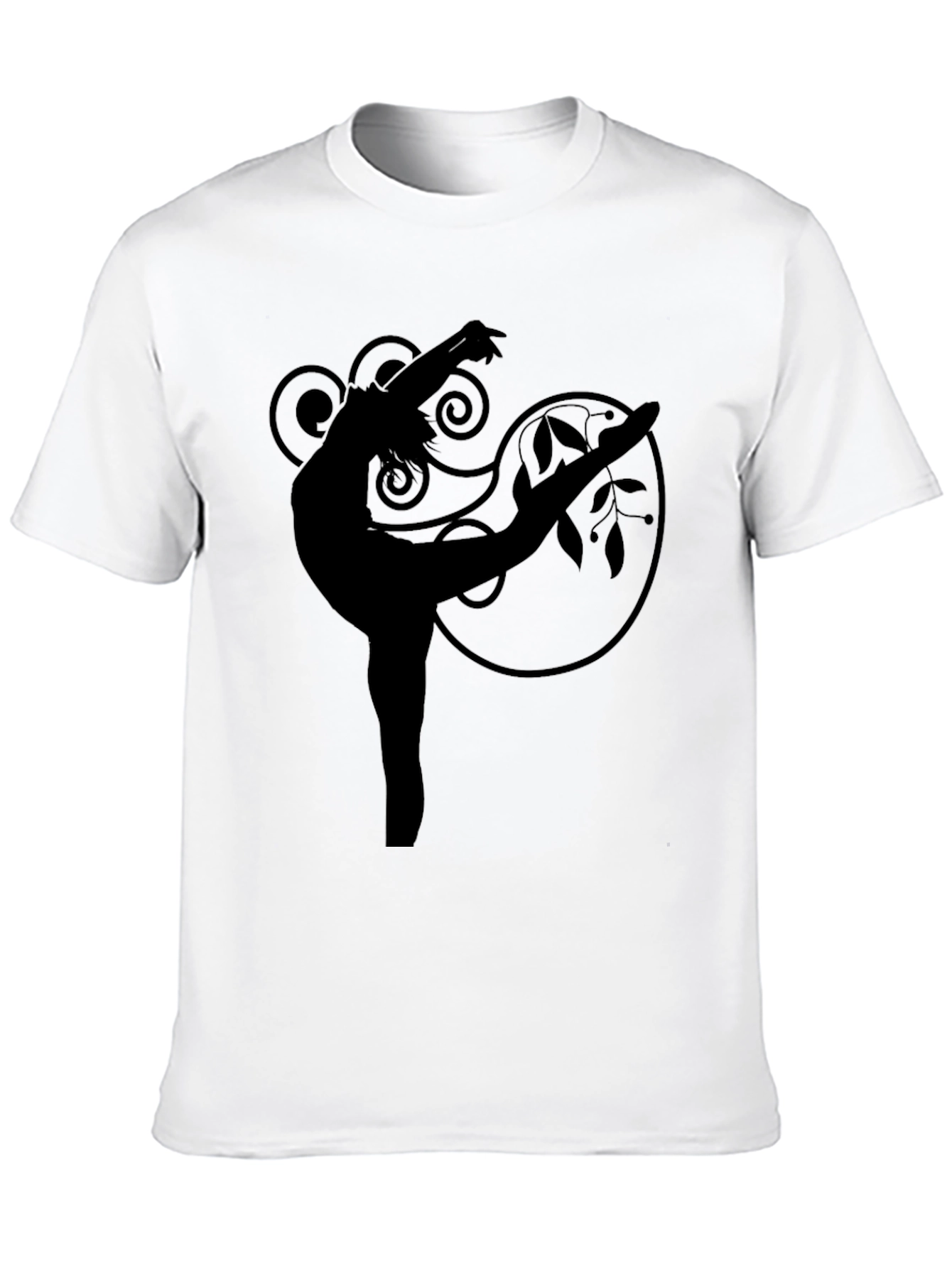Elegant Dancer Graphic Tee - Black