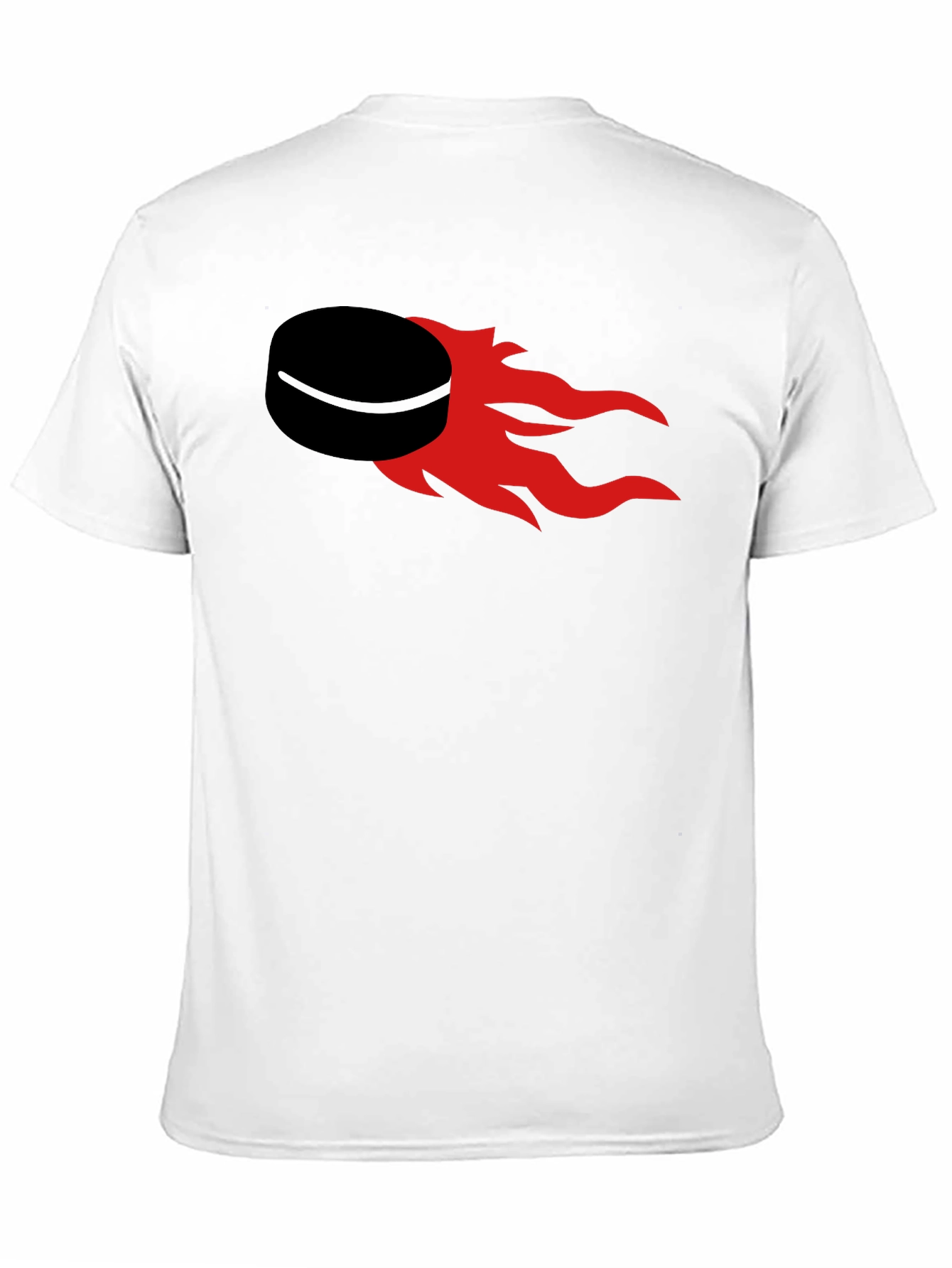 Flaming Puck Graphic T-Shirt - Hockey Fan Apparel