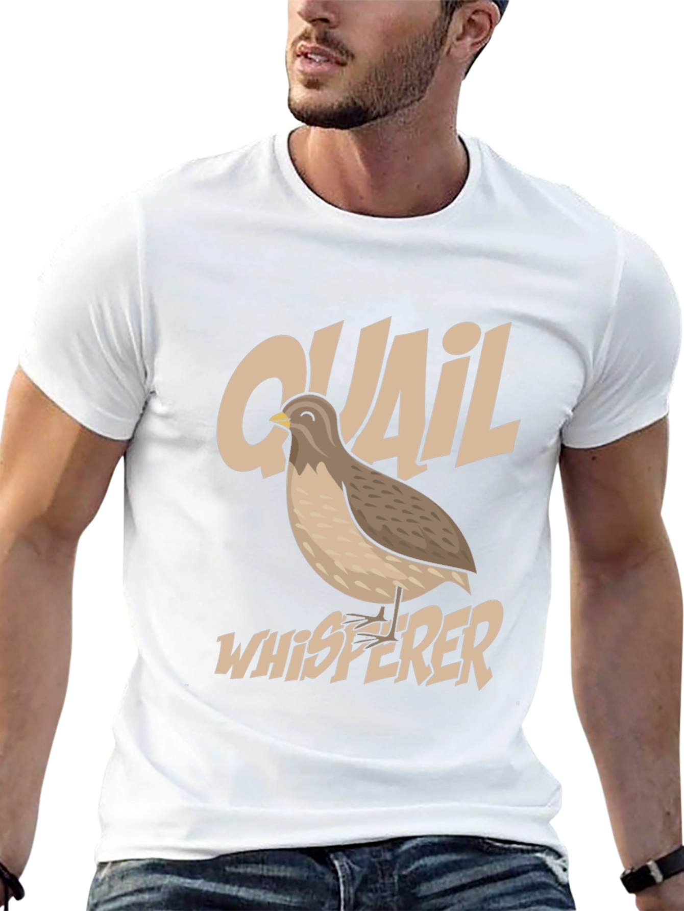 Quail Whisperer Graphic T-Shirt - Bird Lover Tee