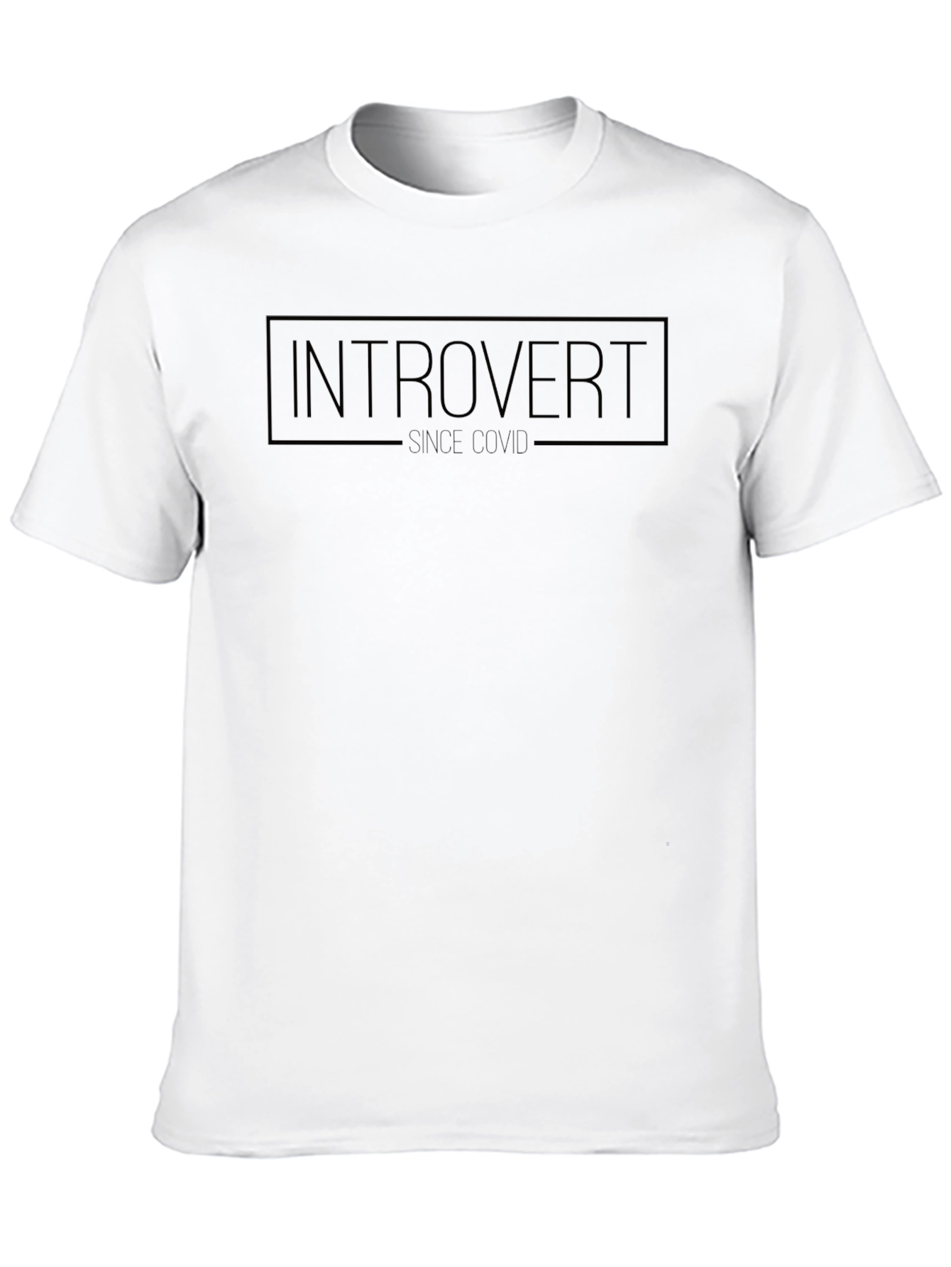 Introvert Since Covid Black T-Shirt
