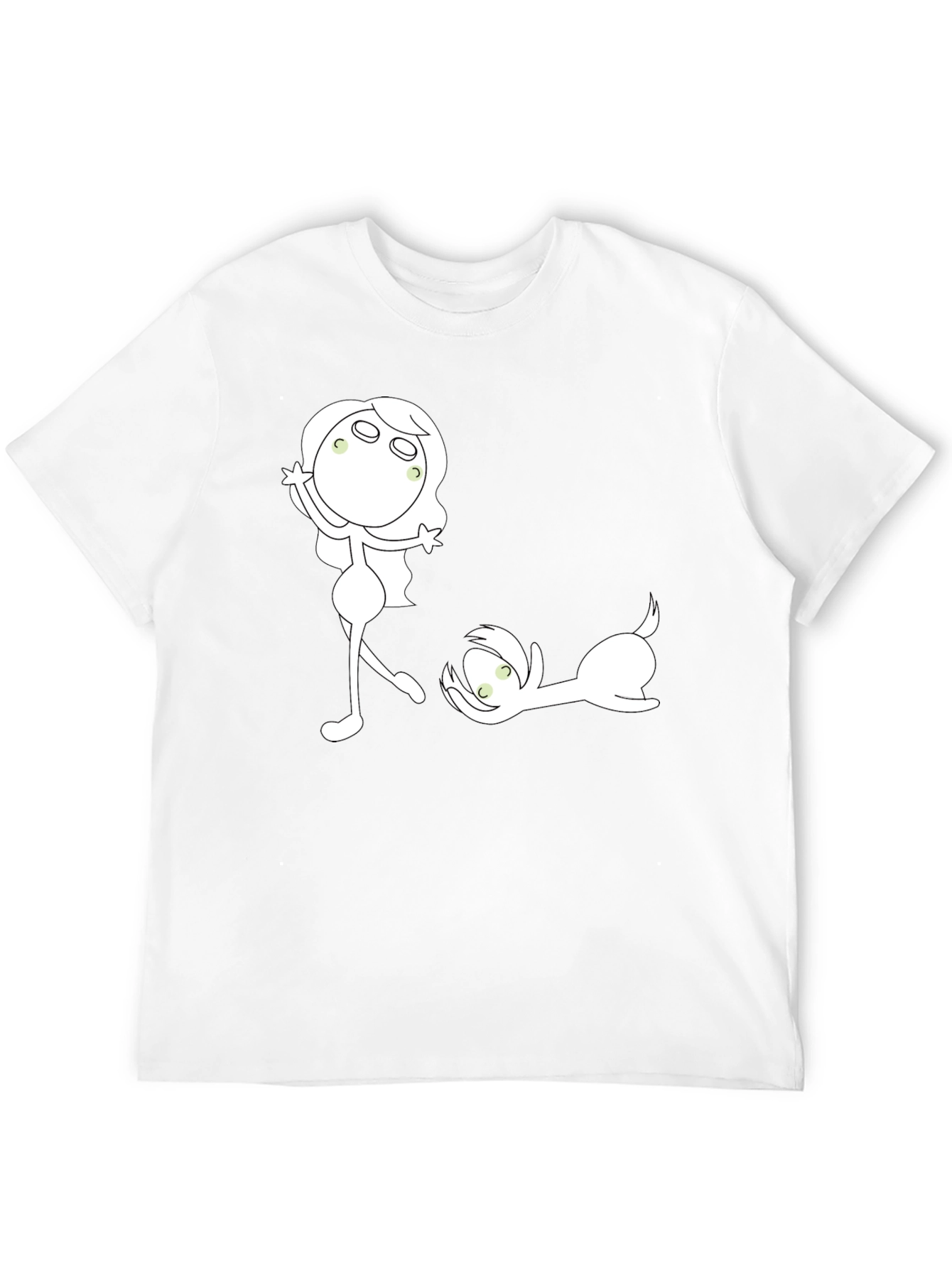 Fun Graphic Print Crew Neck T-Shirt