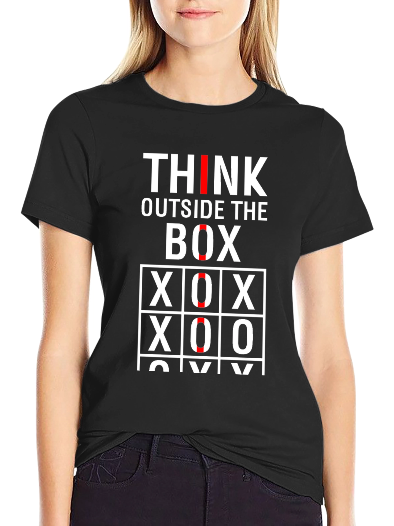 Think Outside the Box Tic-Tac-Toe Graphic Tee