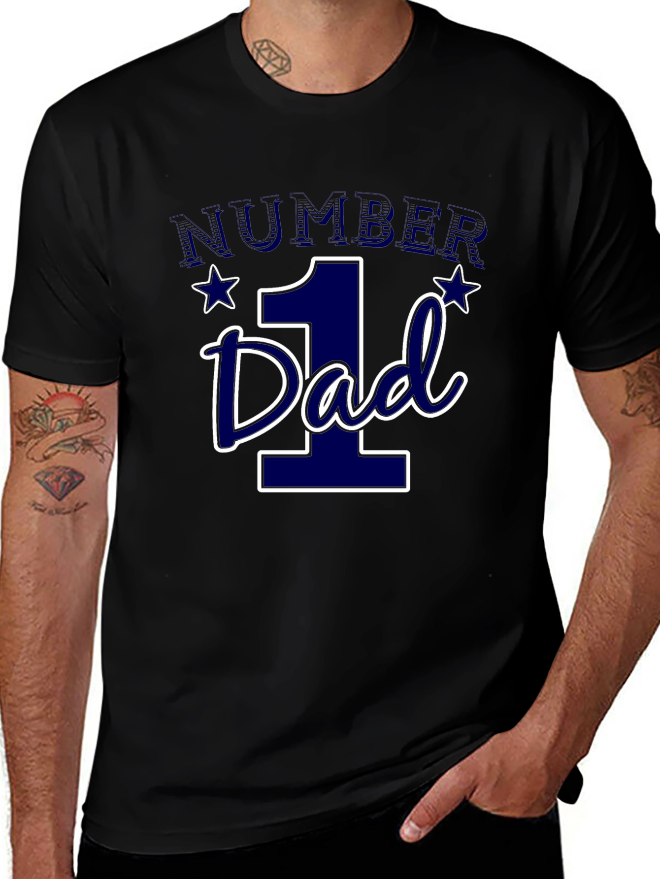 Number One Dad Graphic T-Shirt