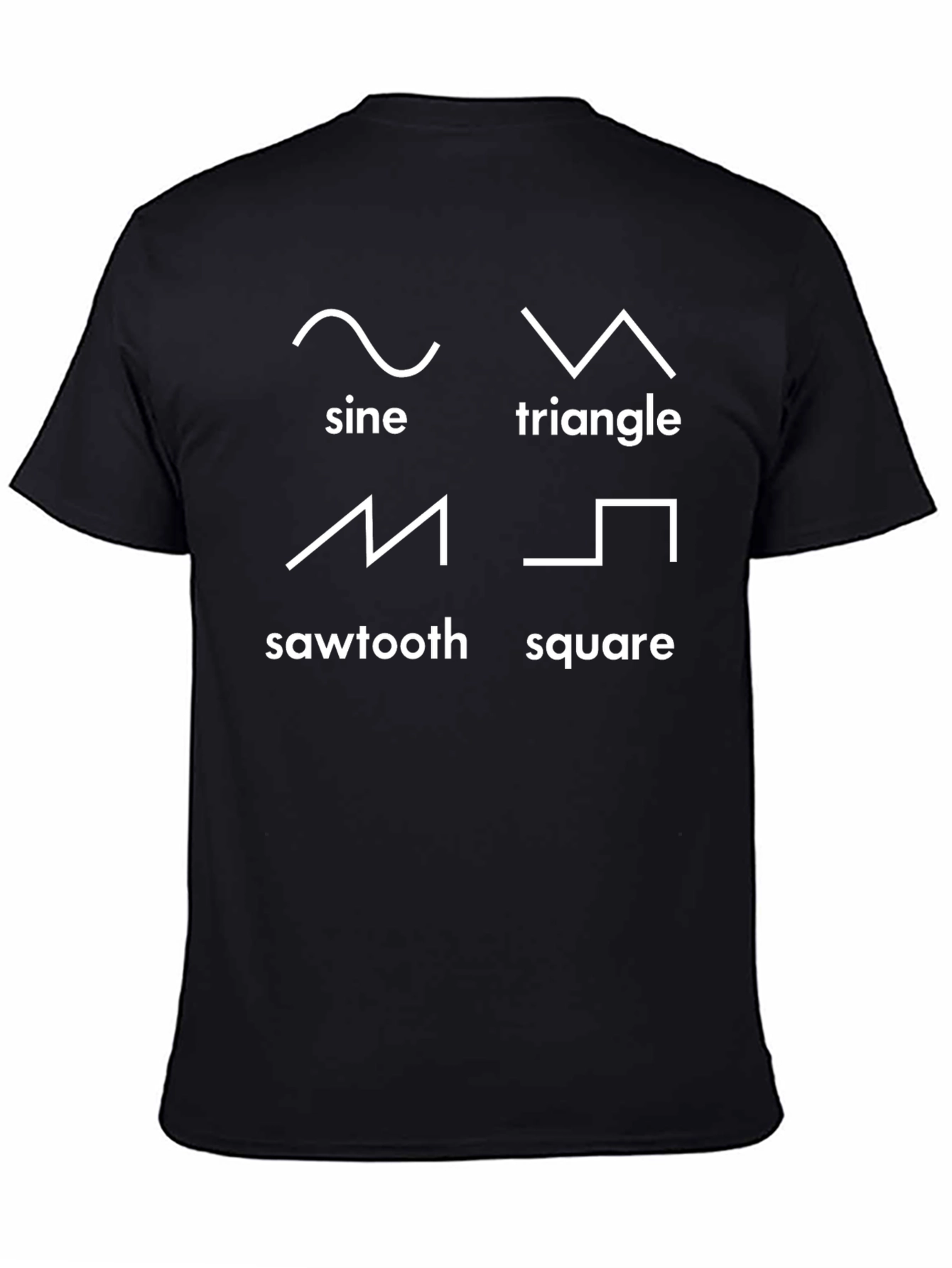 Sine Triangle Sawtooth Square Waveforms T-Shirt