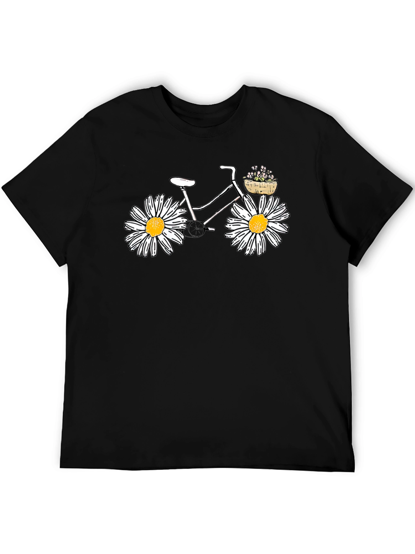 Daisy Bicycle Black Tee