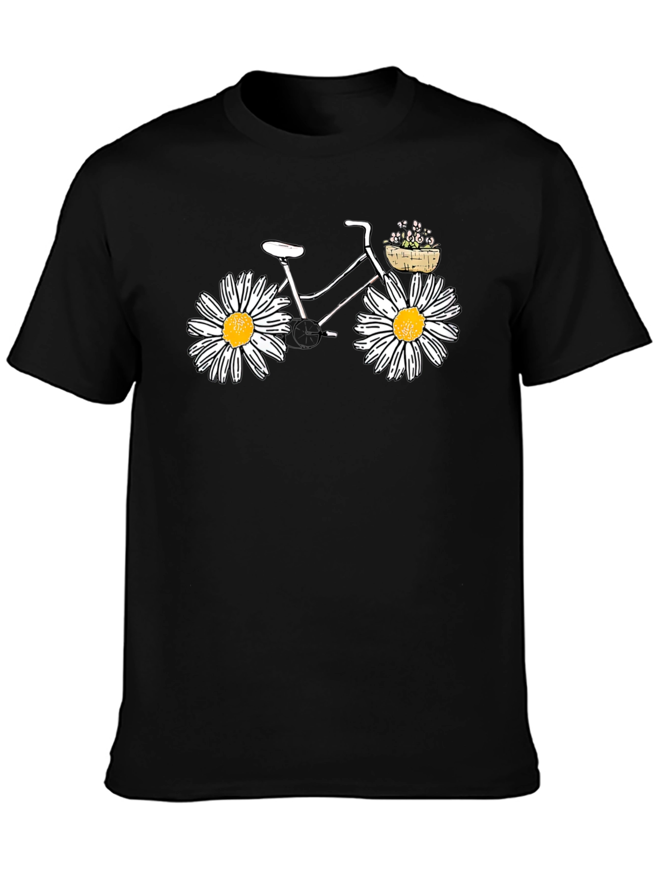 Daisy Bicycle Black Tee