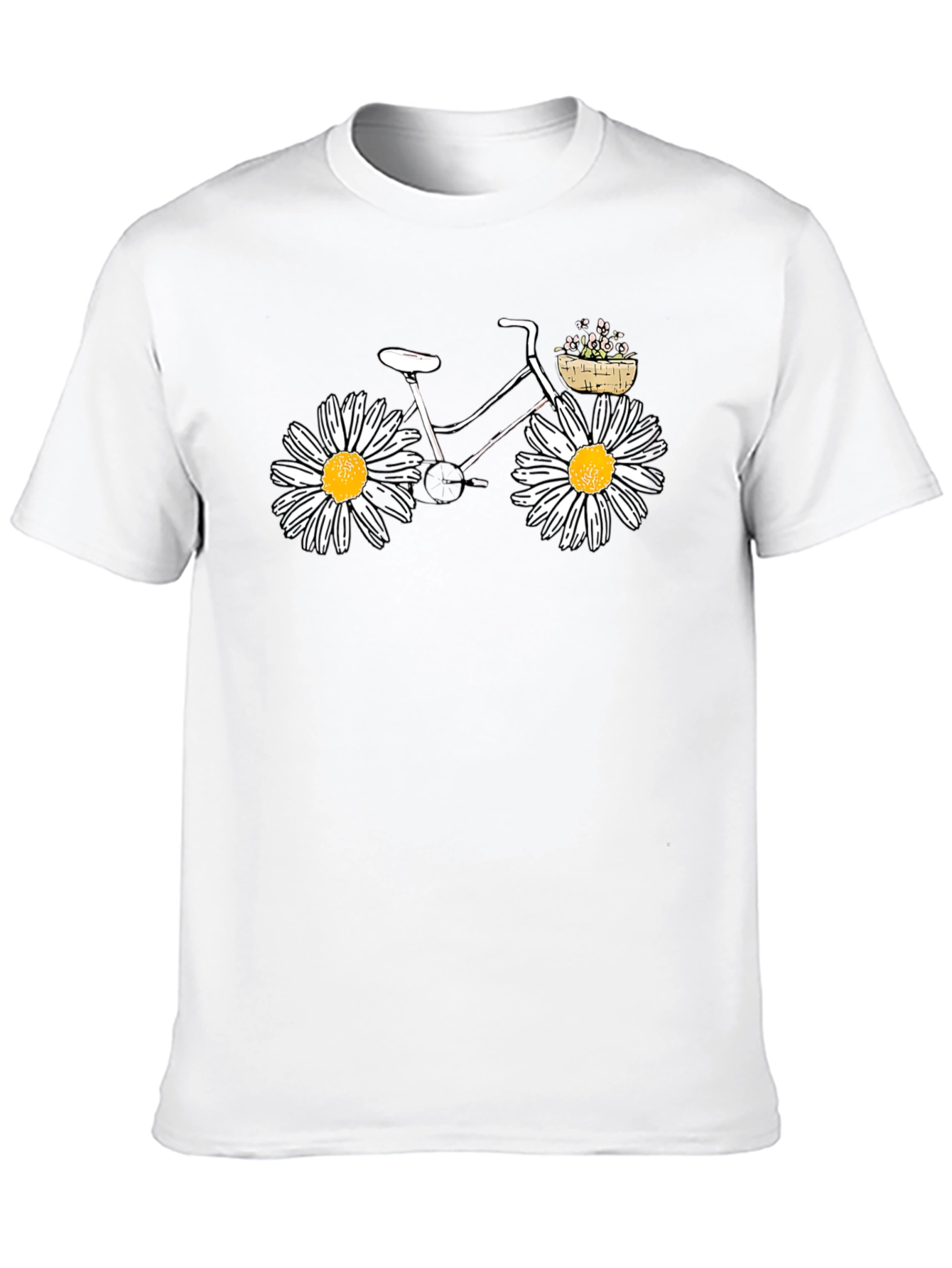 Daisy Bicycle Black Tee