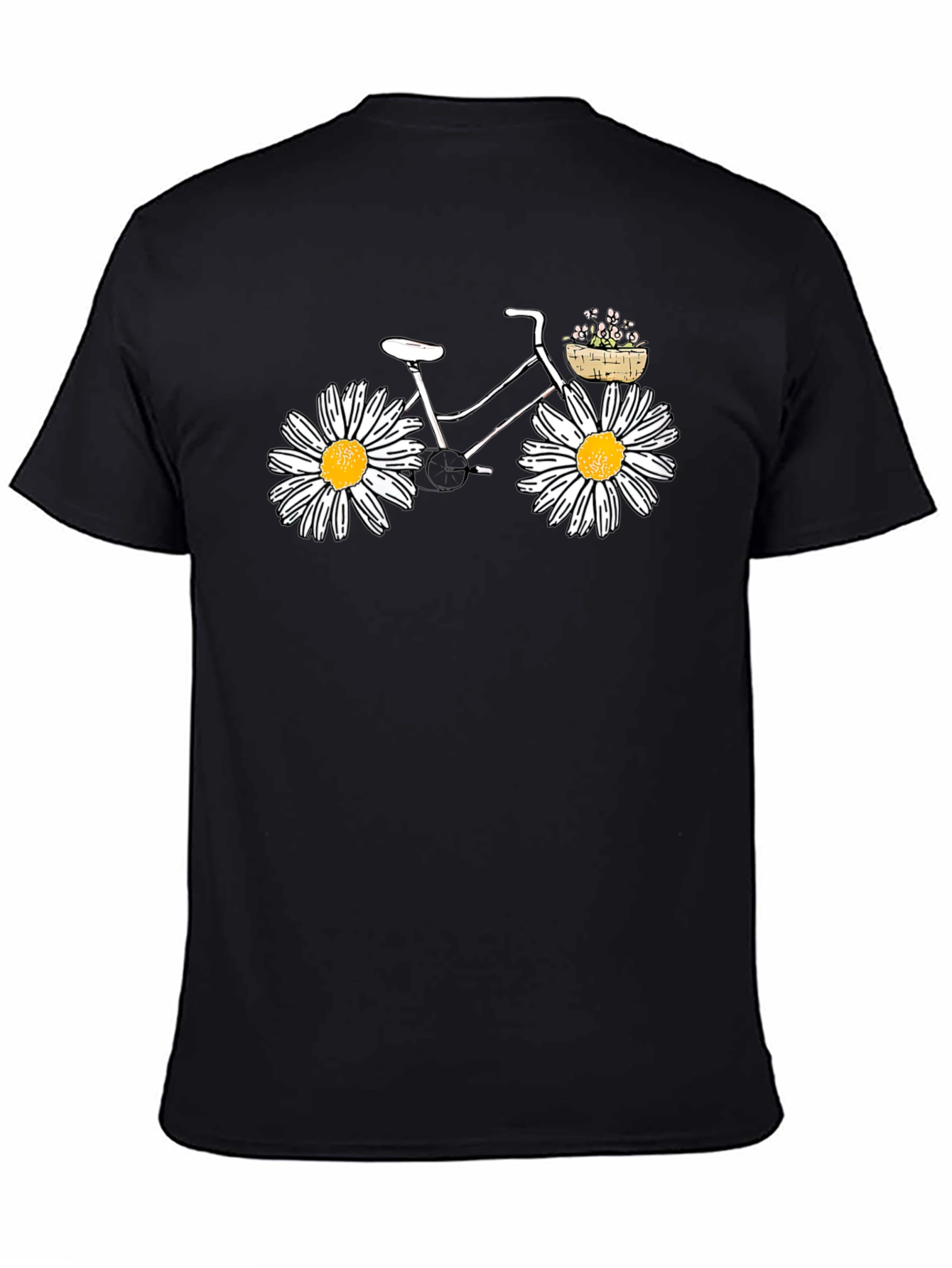 Daisy Bicycle Black Tee