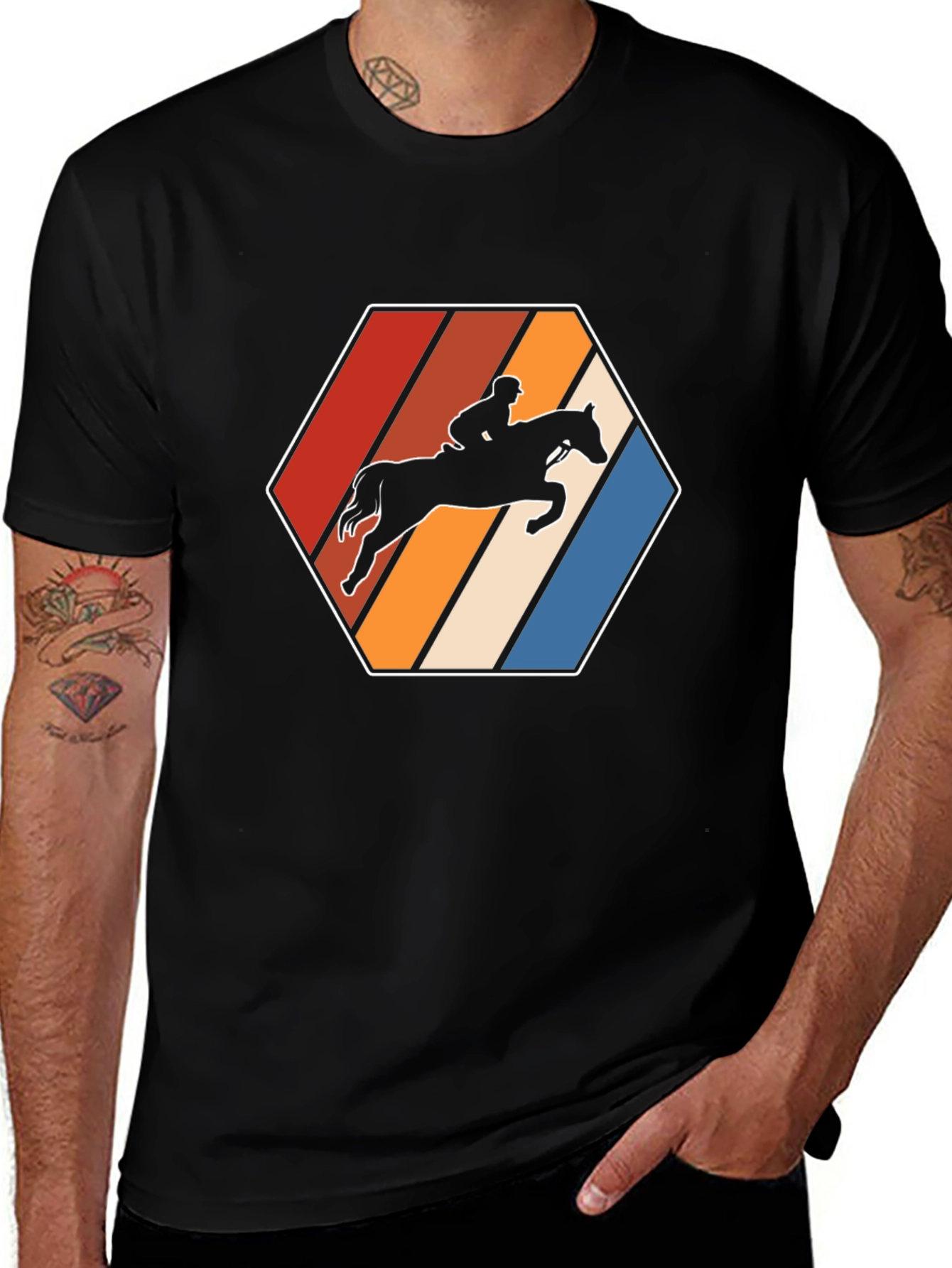 Equestrian Retro Horse Rider T-Shirt
