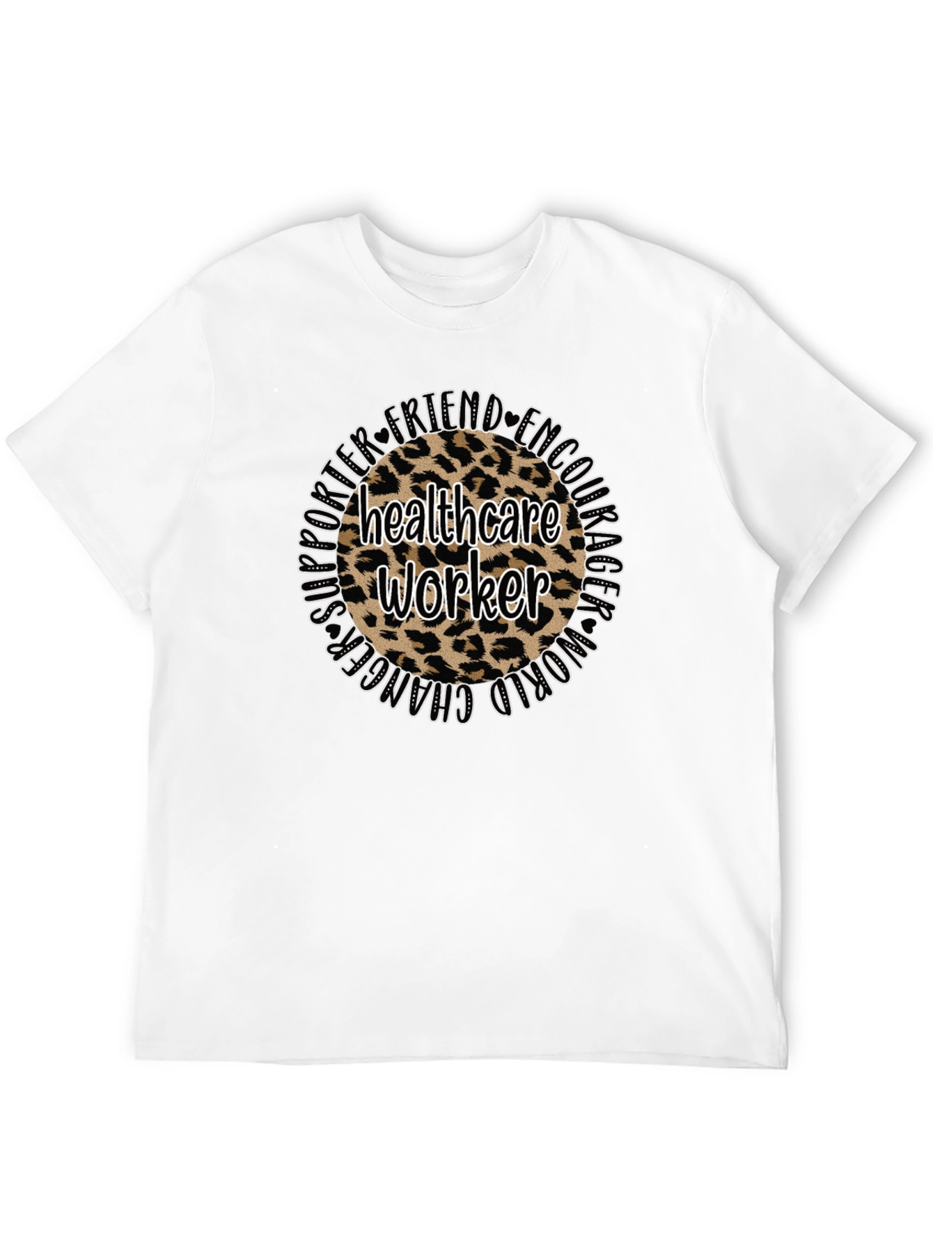 Healthcare Worker Leopard Print T-Shirt