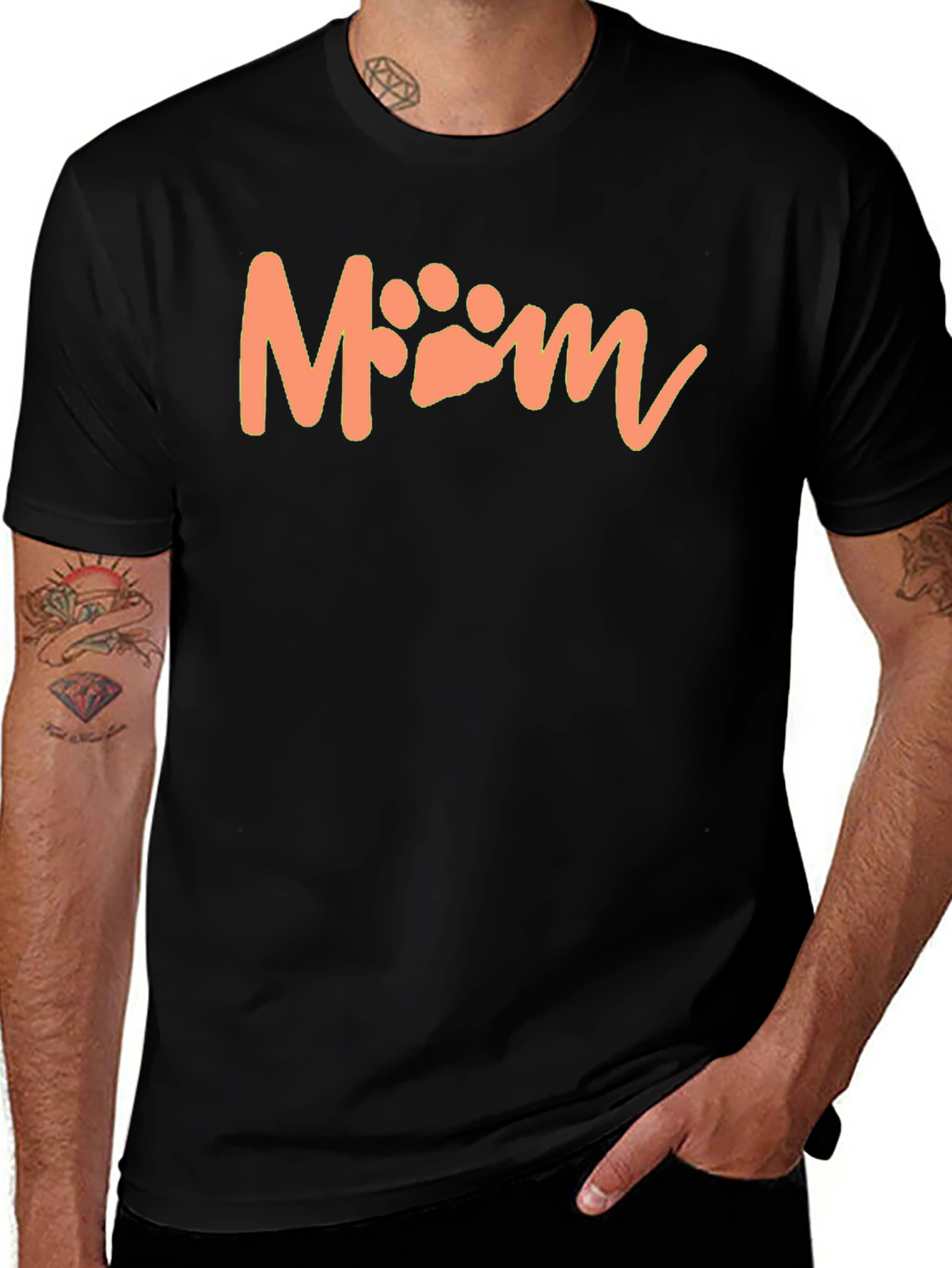Pet Mom T-Shirt - Cute Paw Print Design