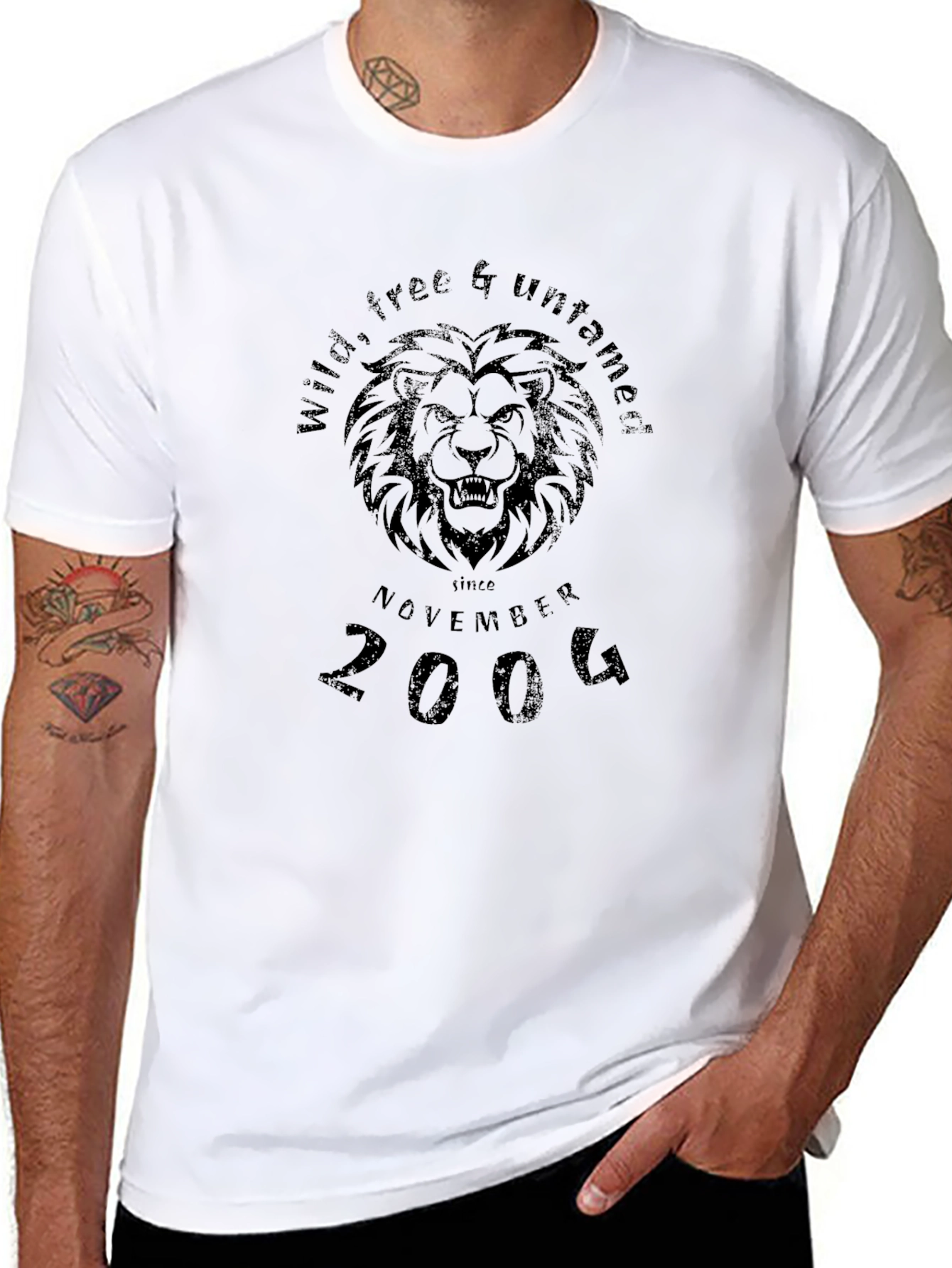 Wild Free & Untamed Lion Graphic Tee