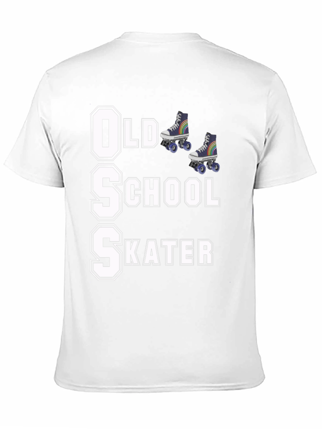 Old School Skater T-Shirt Retro Roller Skate Tee