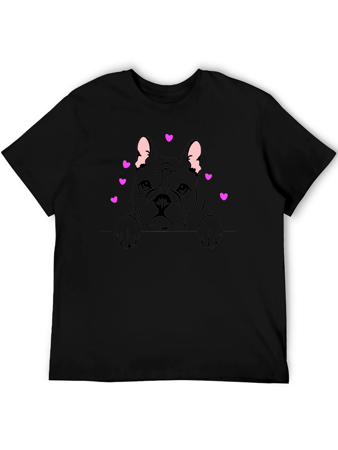French Bulldog Heart T-Shirt - Cute Dog Lover Tee