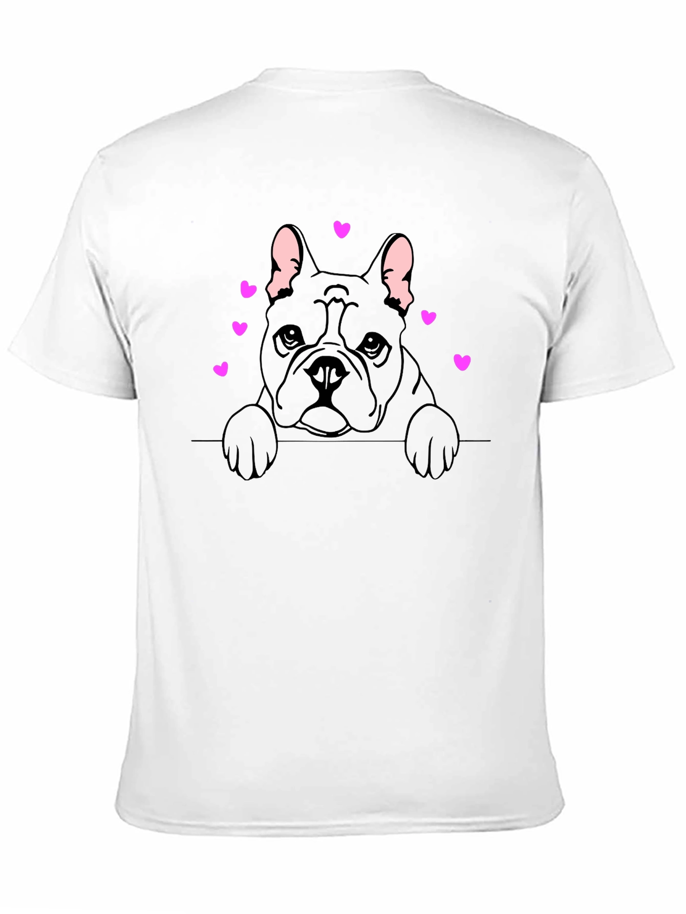 French Bulldog Heart T-Shirt - Cute Dog Lover Tee