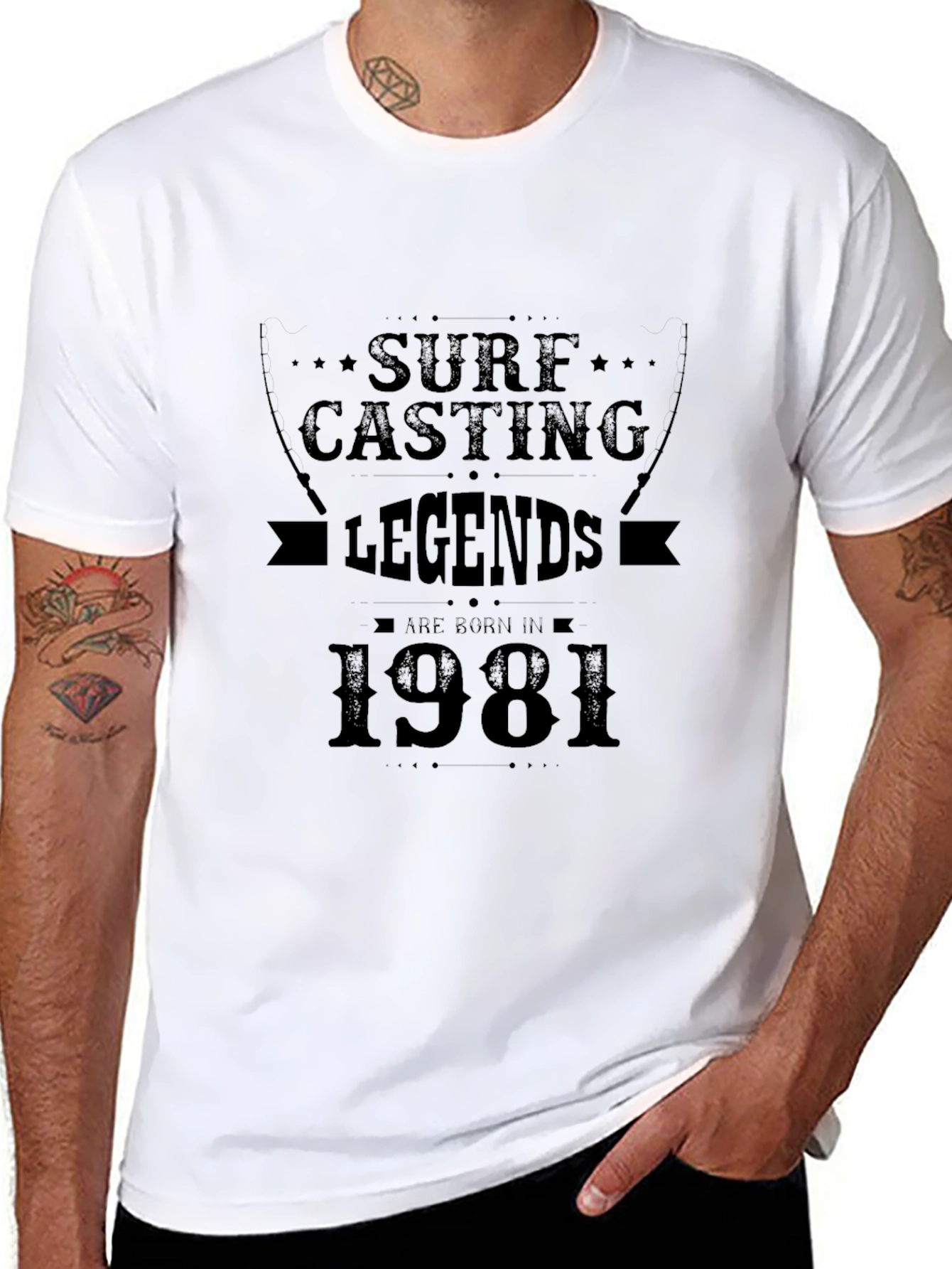 Surf Casting Legends Born in 1981 T-Shirt